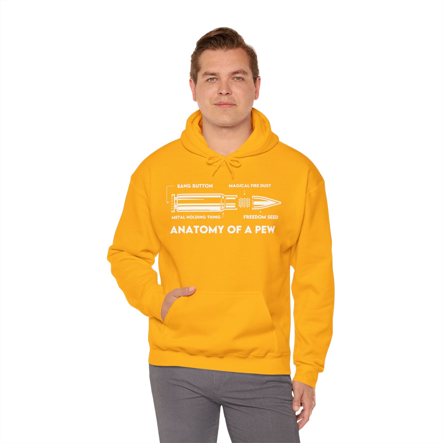 Anatomy of A Pew Hooded Sweatshirt
