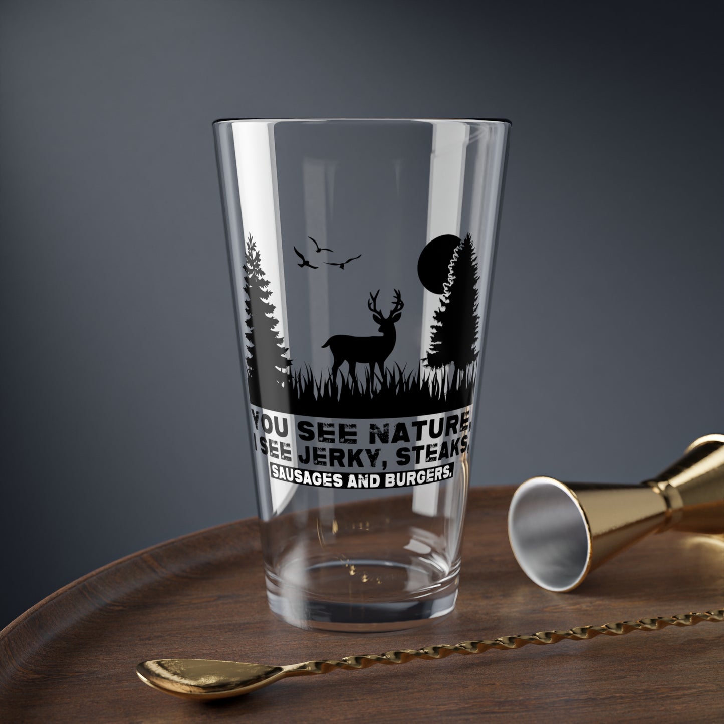 You See Nature Pint Glass