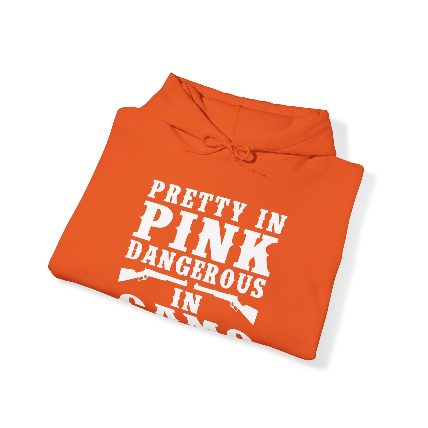 Pretty In Pink Dangerous in Camo Hooded Sweatshirt