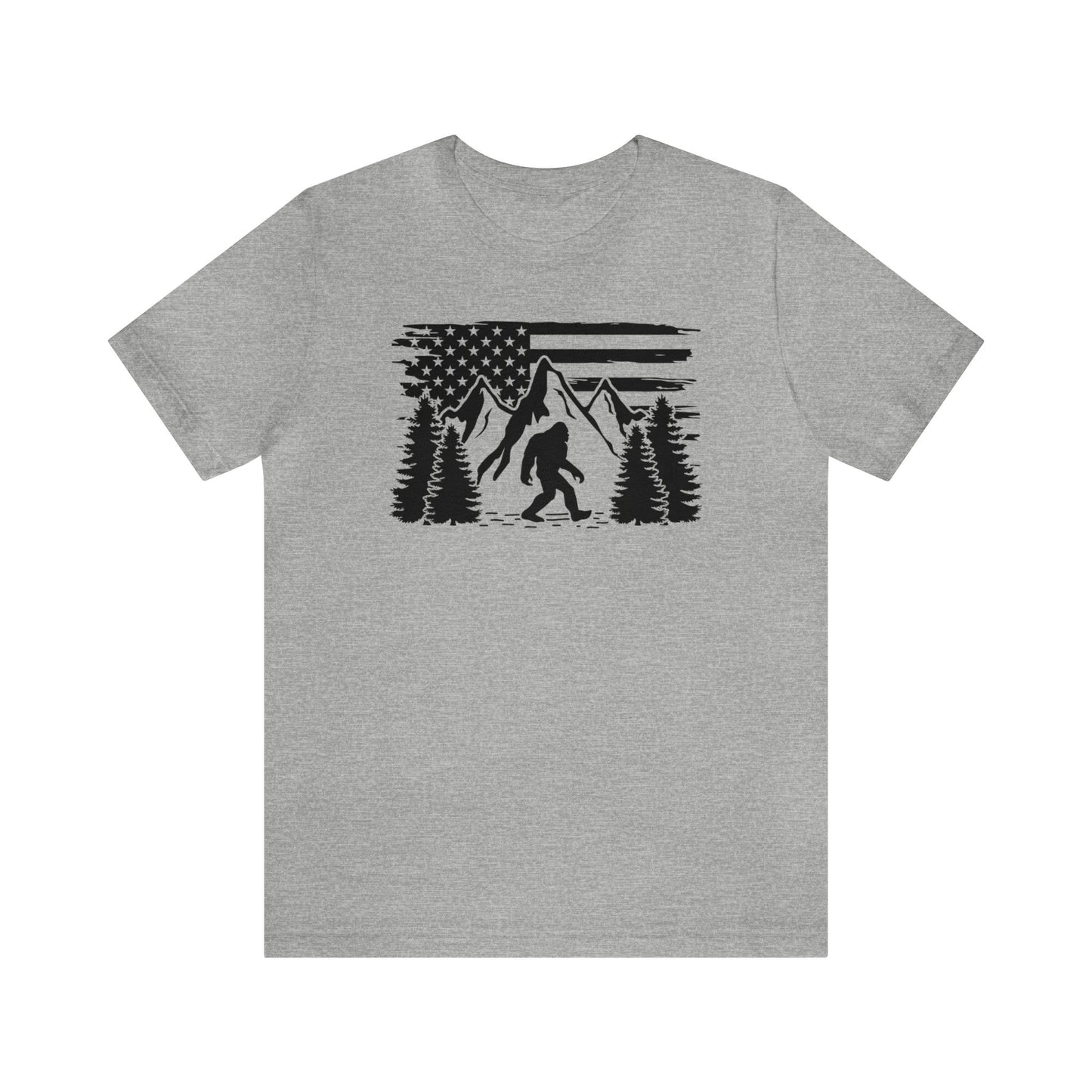 Bigfoot American Flag T-Shirt