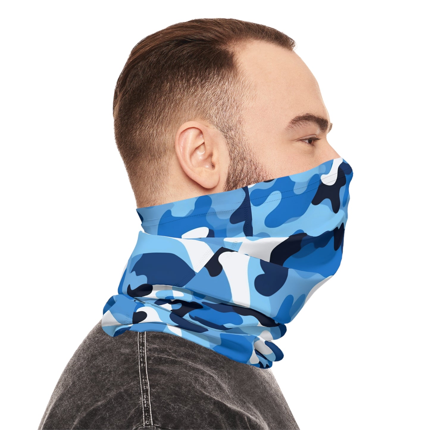 Blue Camo Neck Gaiter