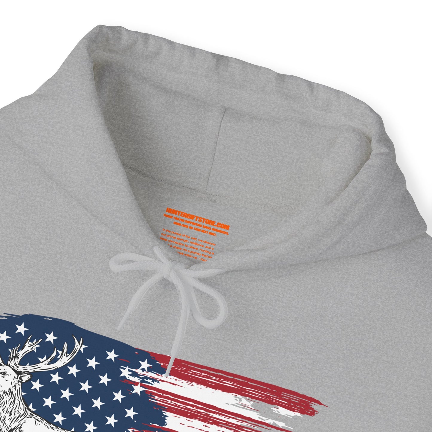 Elk American Flag Hooded Sweatshirt