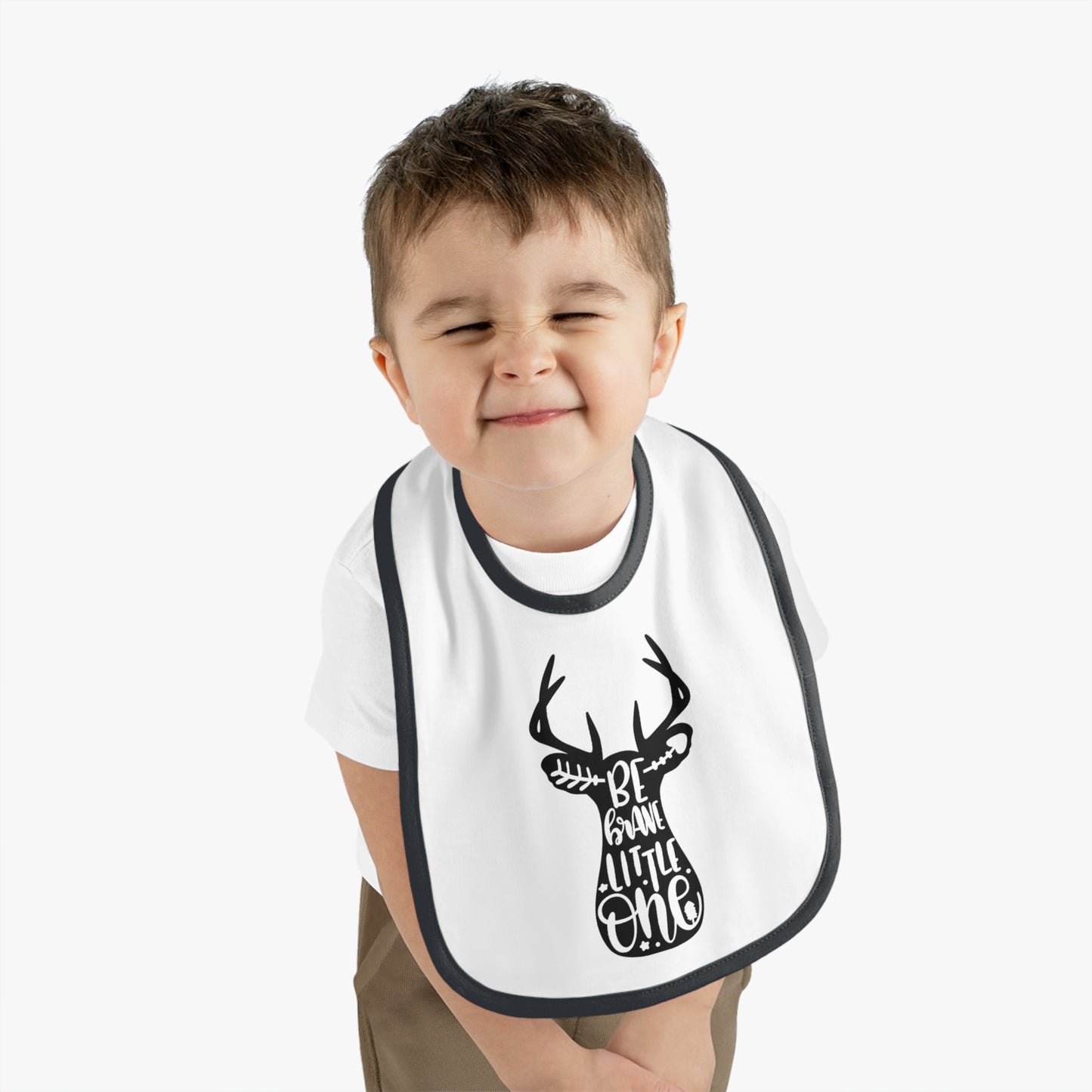Be Brave Little One Baby Jersey Bib
