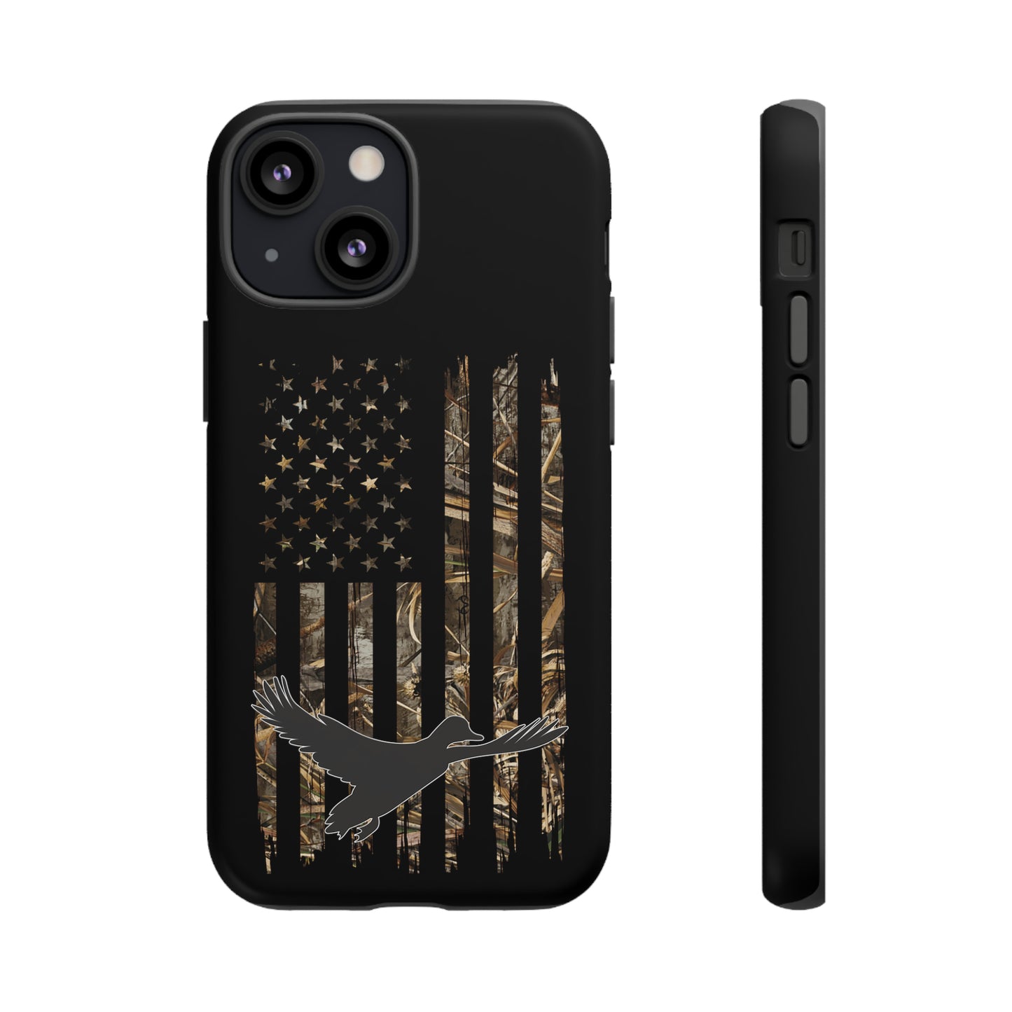 Camo Duck American Flag Phone Case