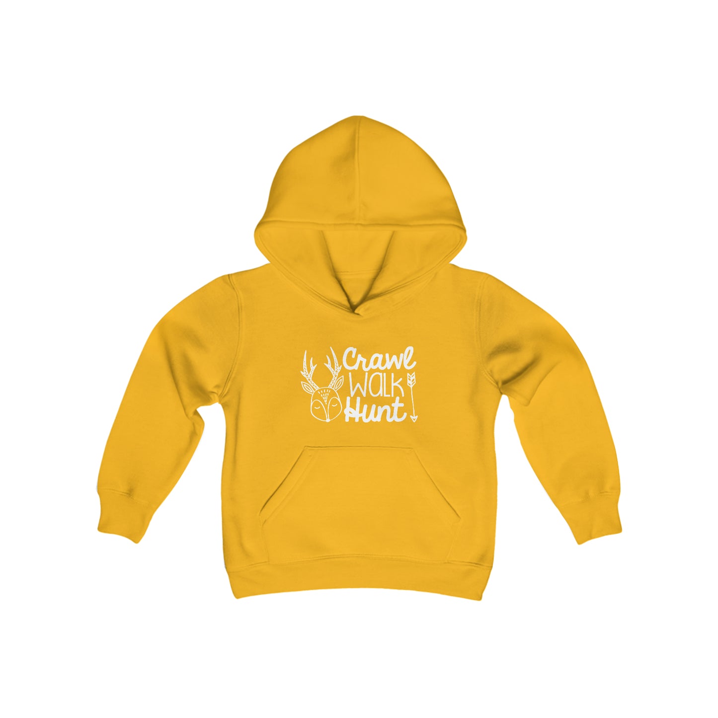 Crawl Walk Hunt Youth Hooded Sweatshirt