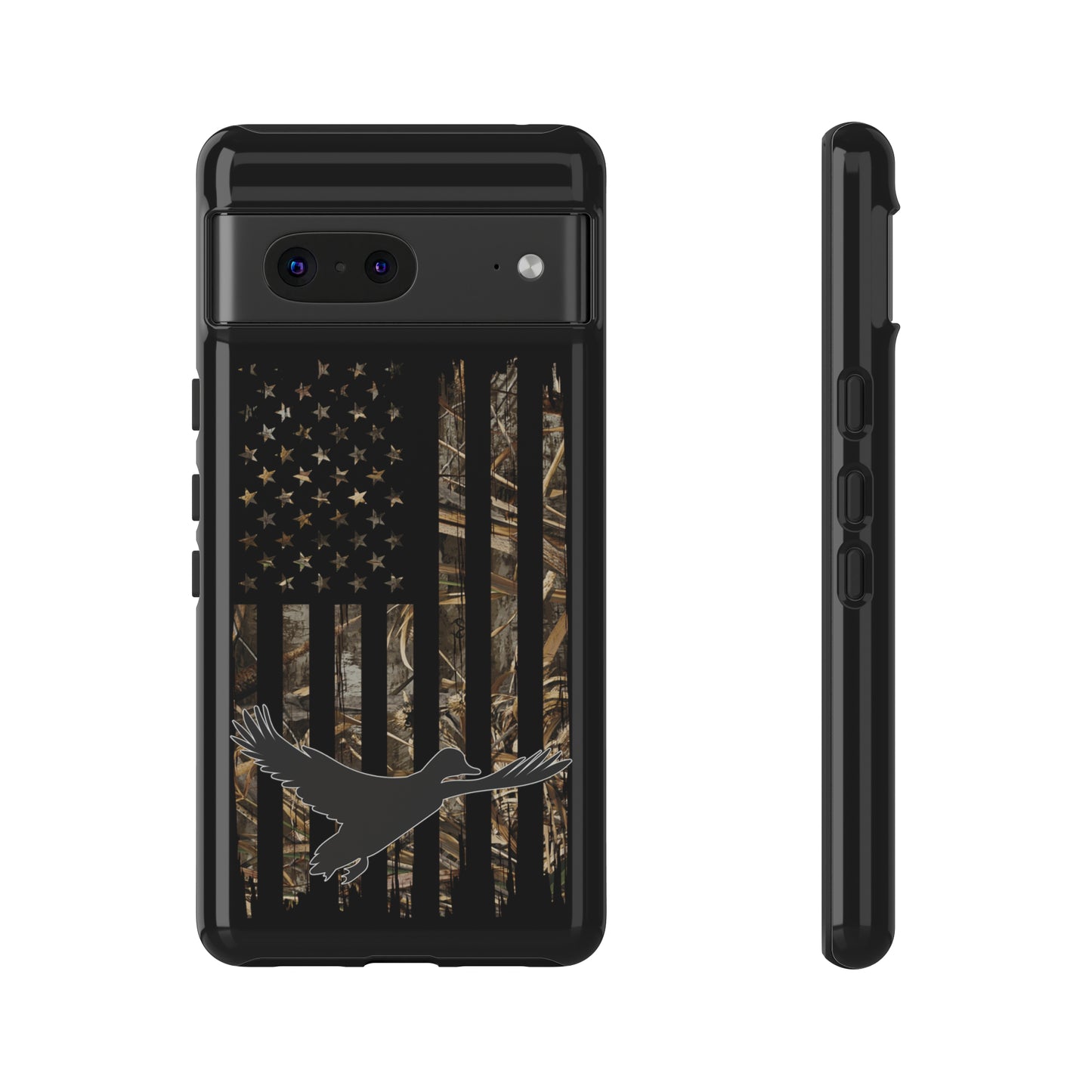 Camo Duck American Flag Phone Case