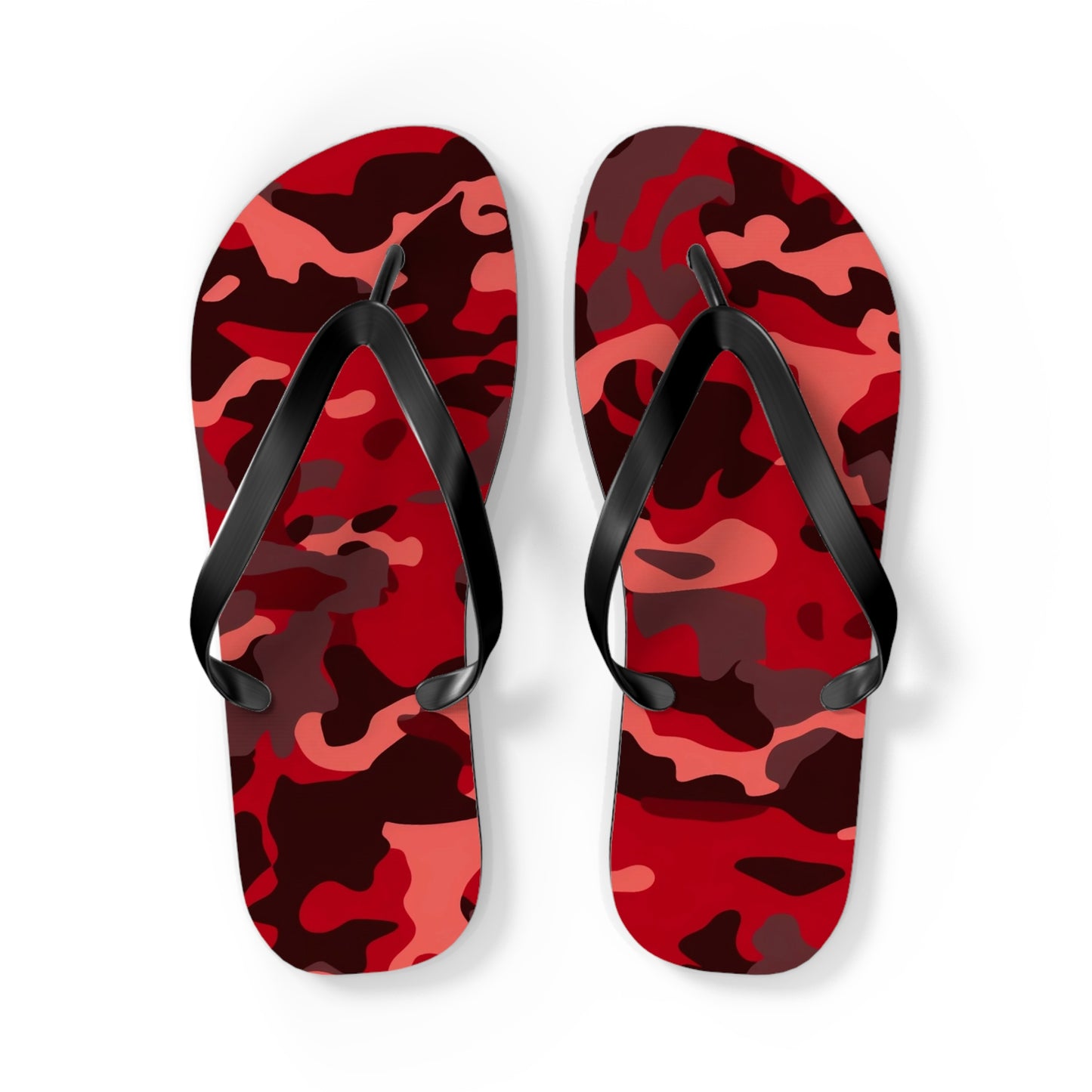 Red Camo Flip Flops