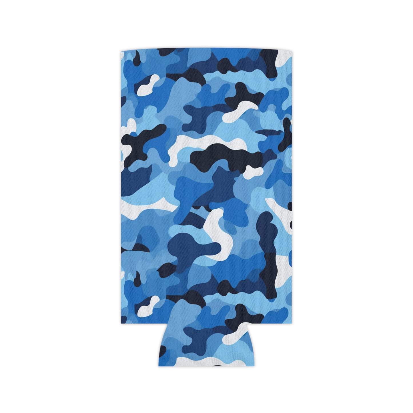 Blue Camo Can Cooler