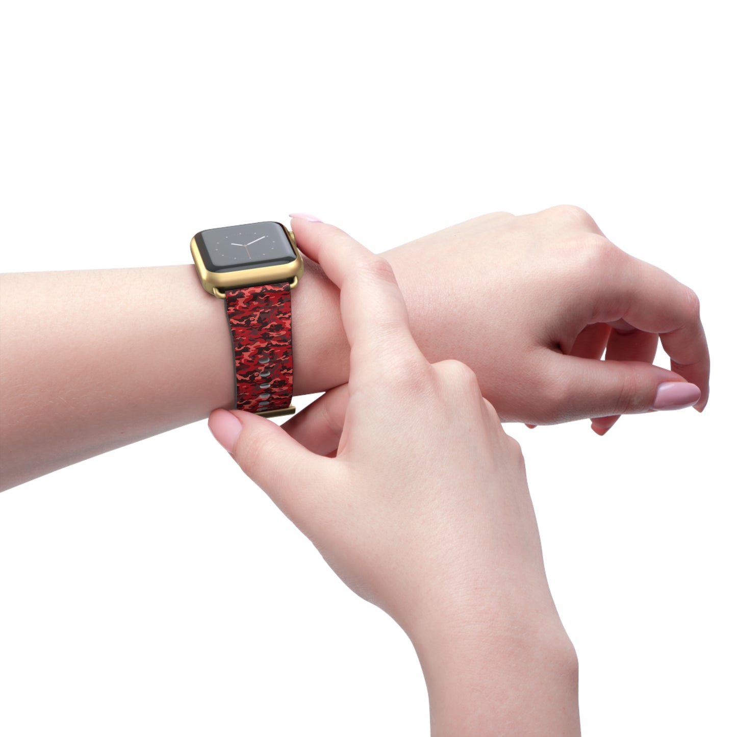 Red Camo Apple Watch Band