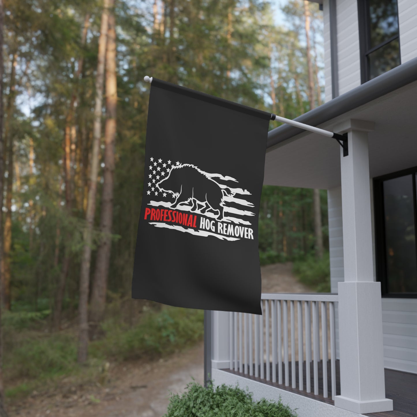 Professional Hog Remover Flag