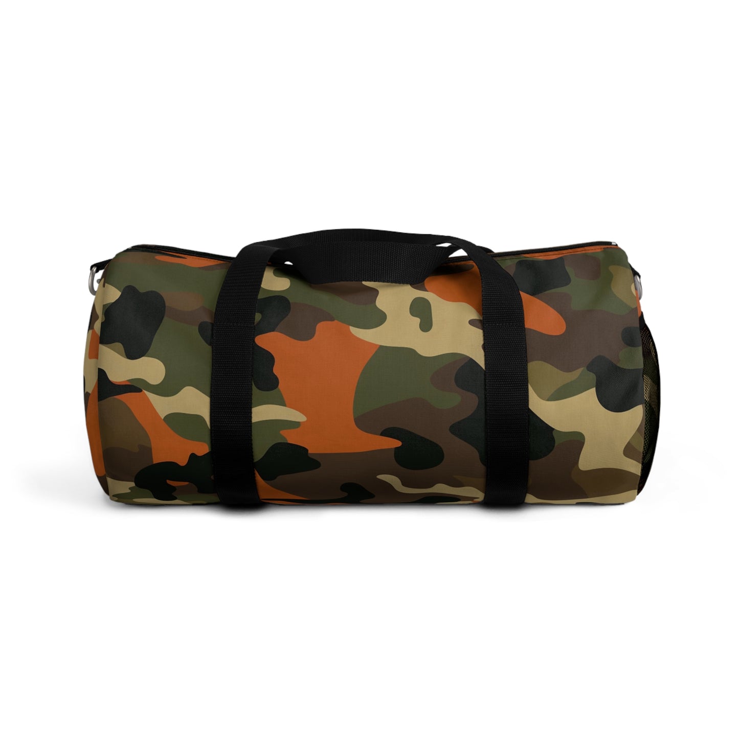 Orange Camo Duffel Bag