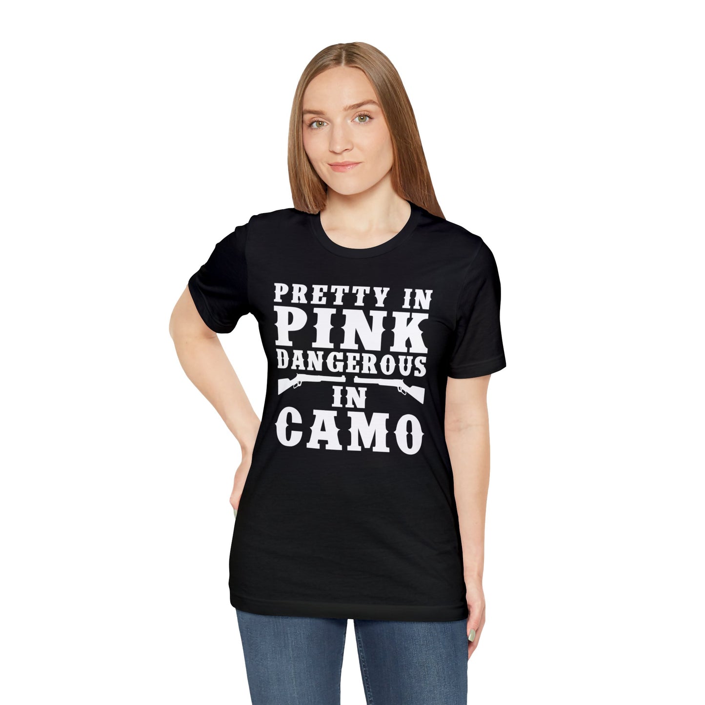 Pretty In Pink Dangerous In Camo T-Shirt