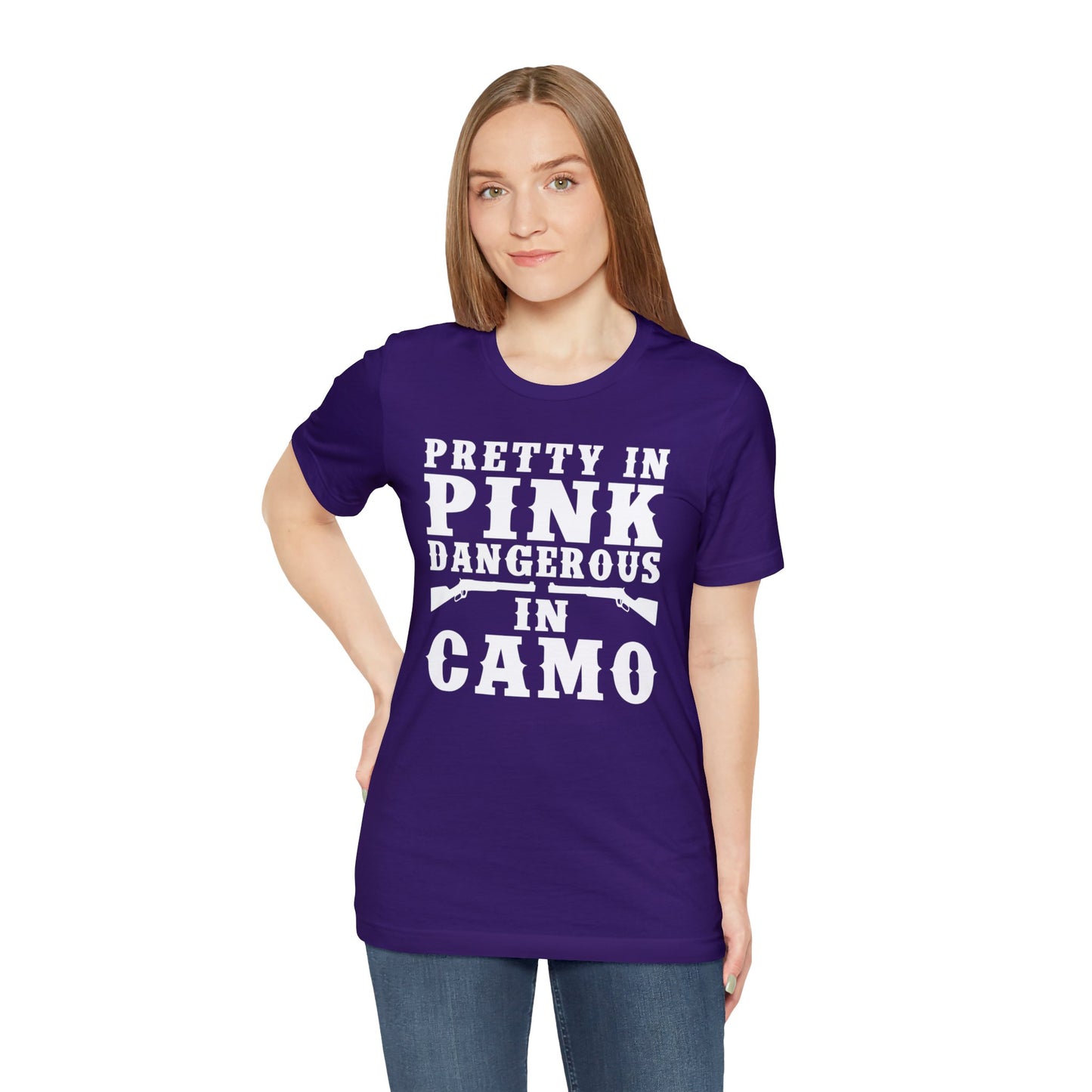 Pretty In Pink Dangerous In Camo T-Shirt