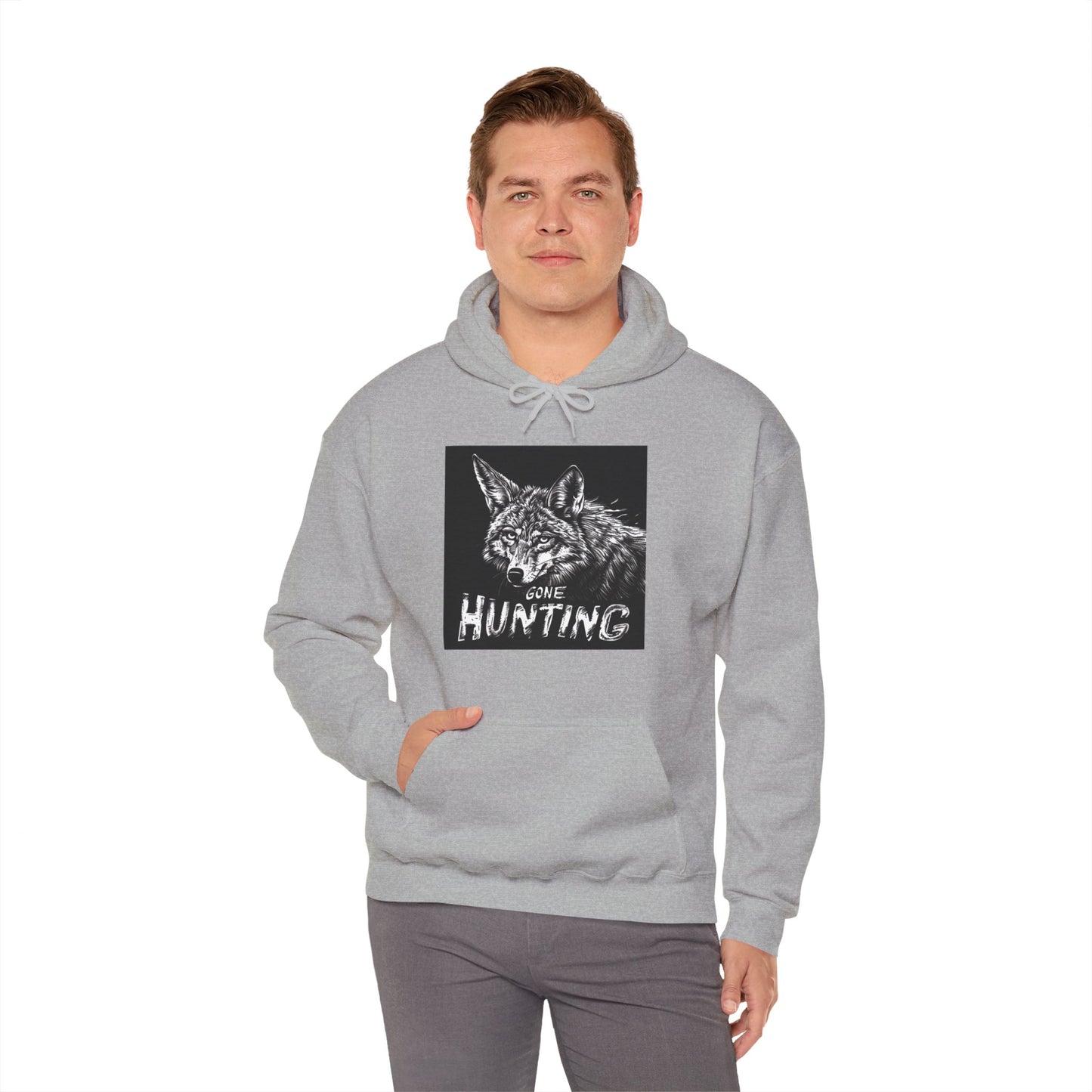 Gone Coyote Hunting Hooded Sweatshirt