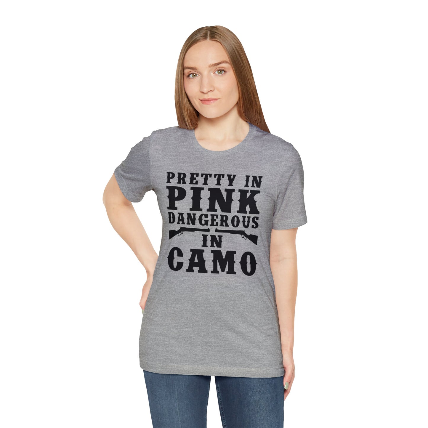 Pretty In Pink Dangerous In Camo T-Shirt