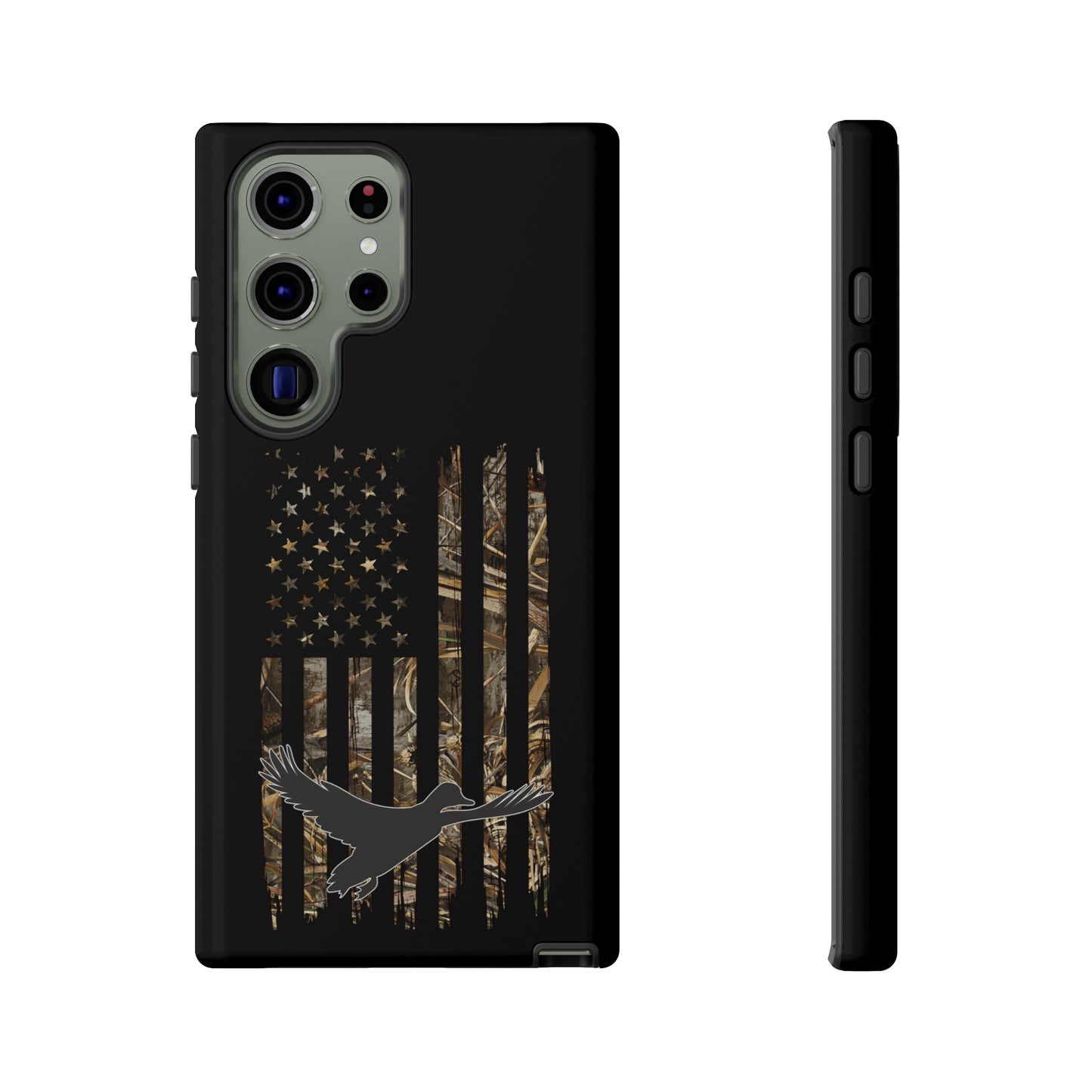 Camo Duck American Flag Phone Case