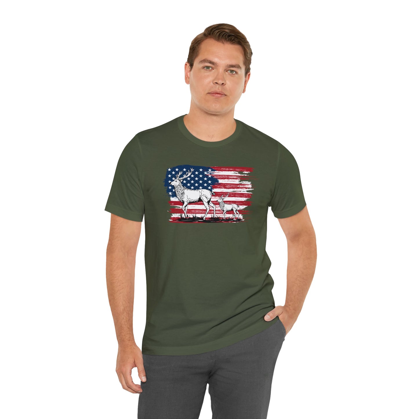 Hunting American Flag T-Shirt