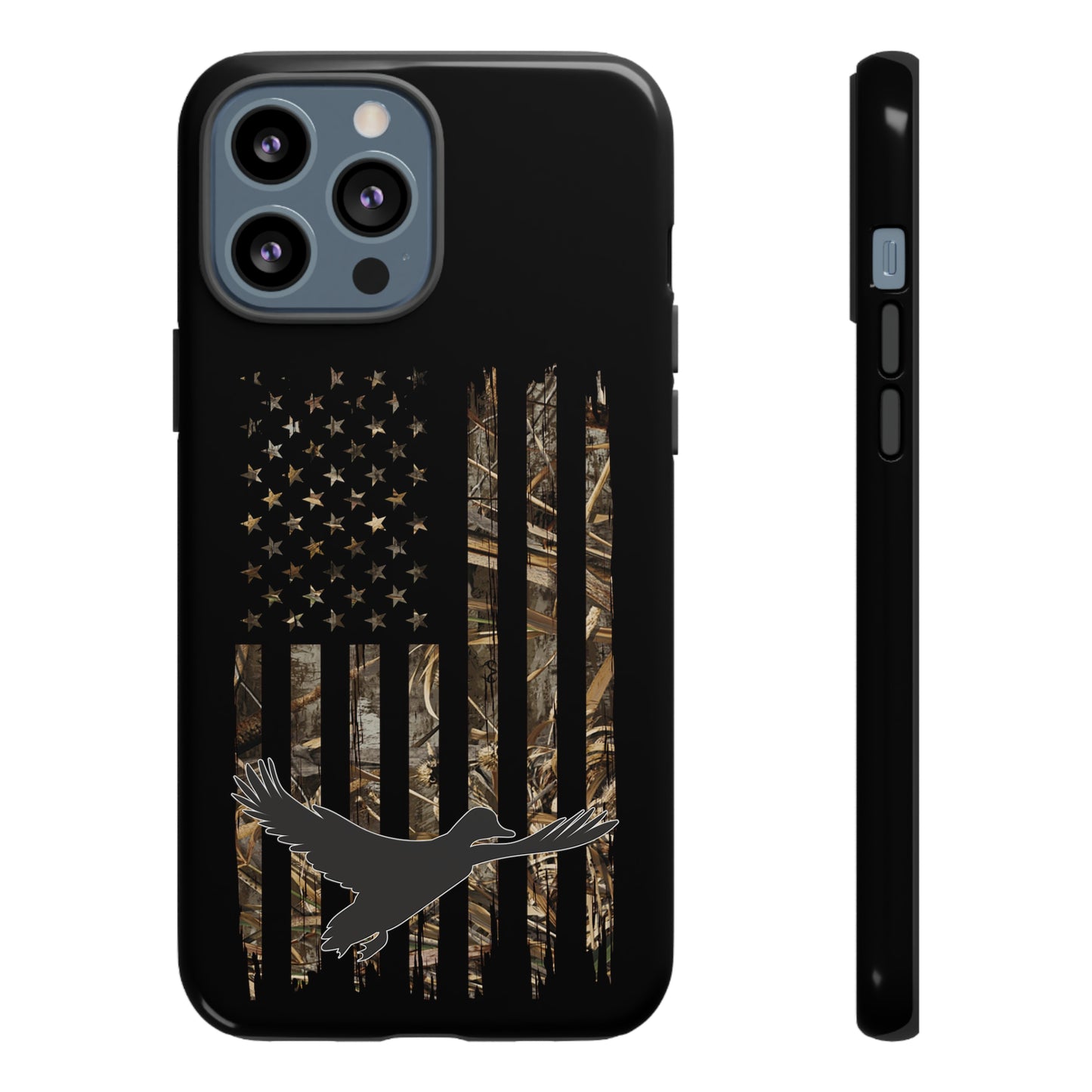 Camo Duck American Flag Phone Case