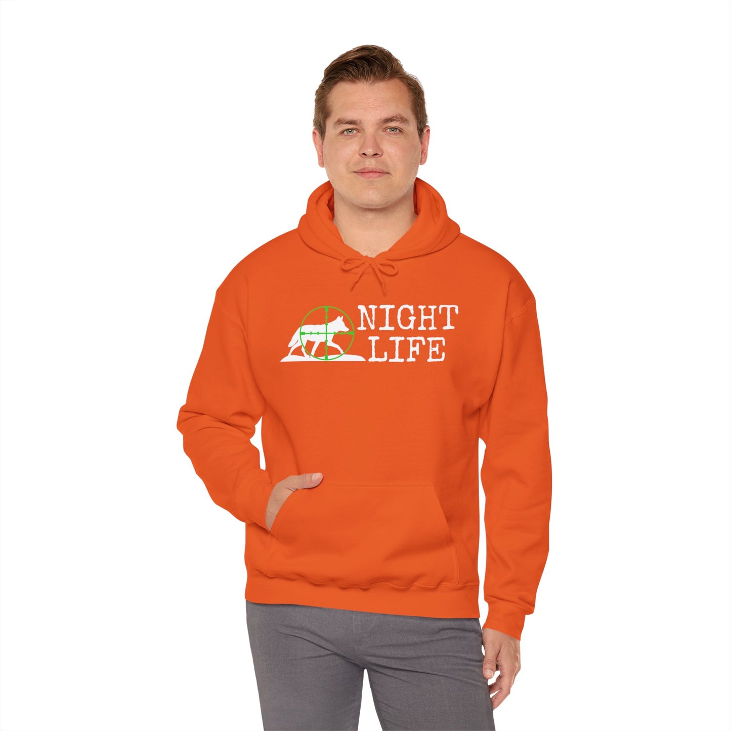 Coyote Night Night Life Green Scope Hooded Sweatshirt