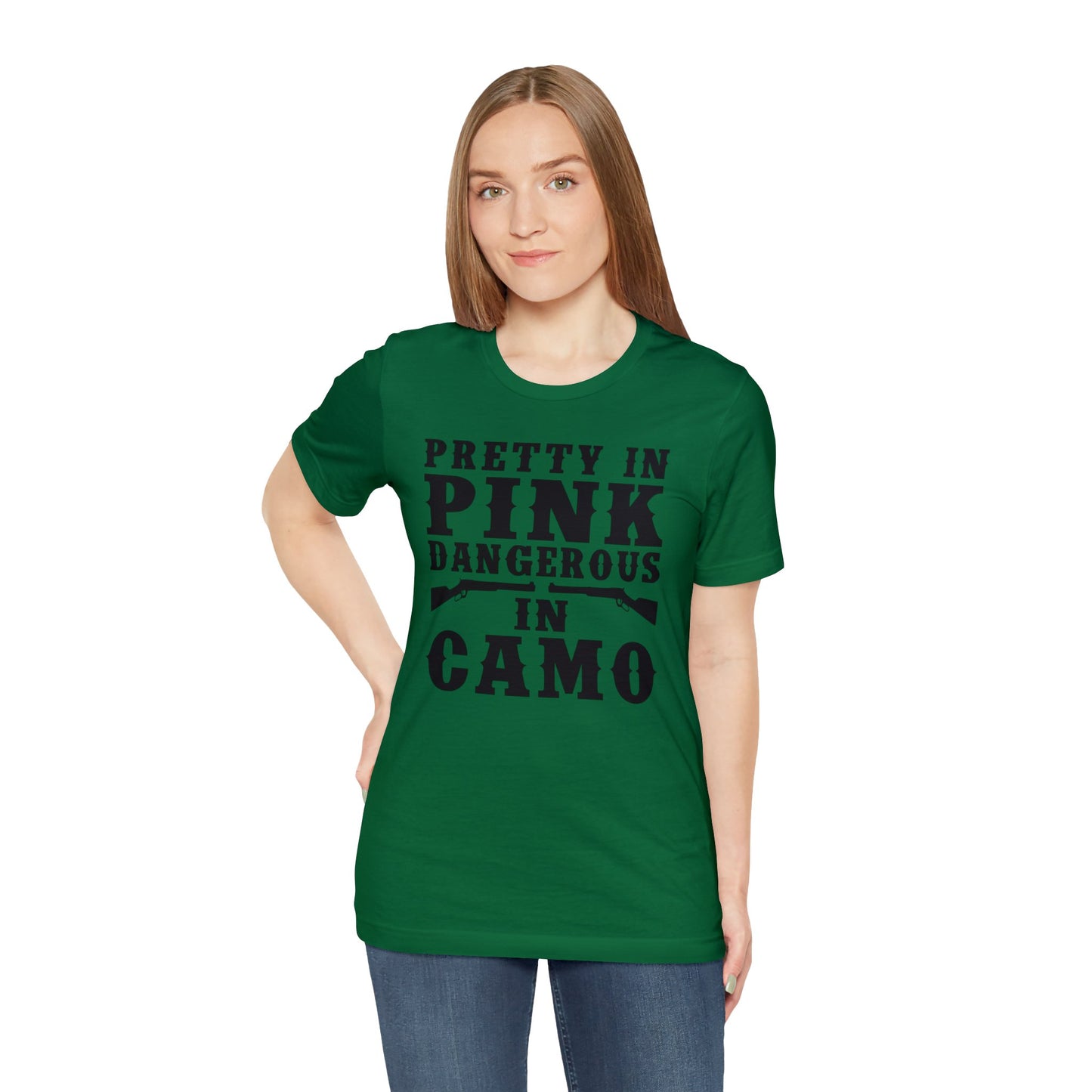 Pretty In Pink Dangerous In Camo T-Shirt