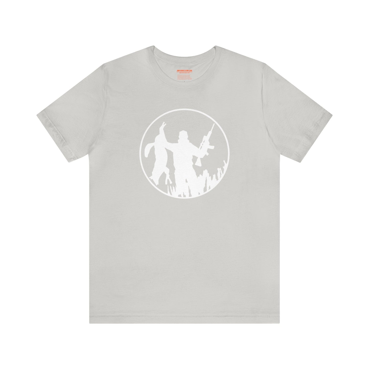 Coyote Hunter Holding Coyote Circle T-Shirt