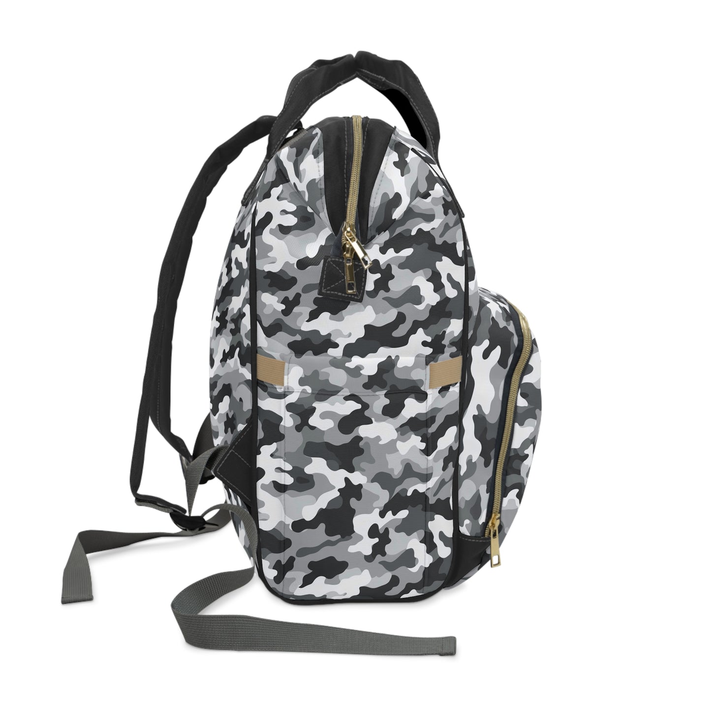 White Camo Diaper Backpack