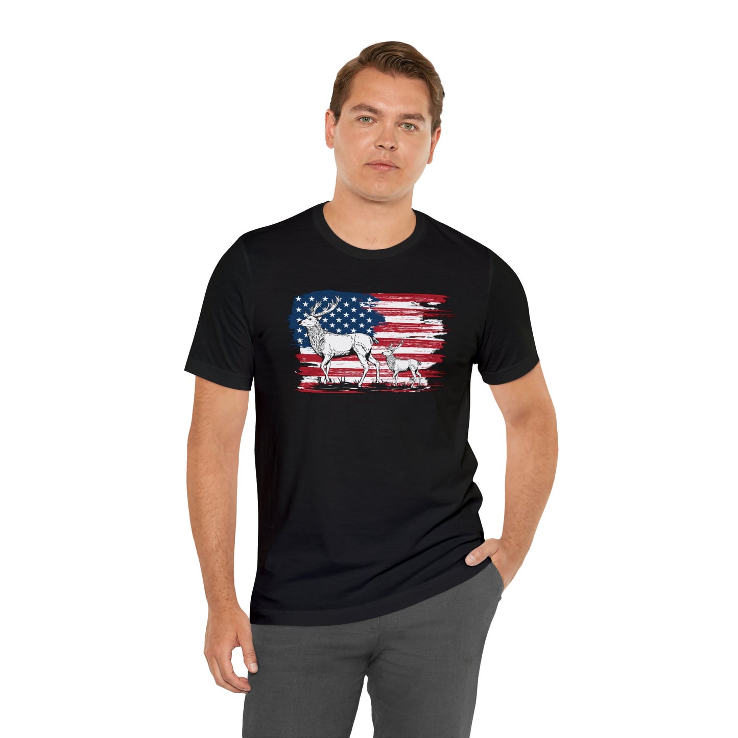 Hunting American Flag T-Shirt