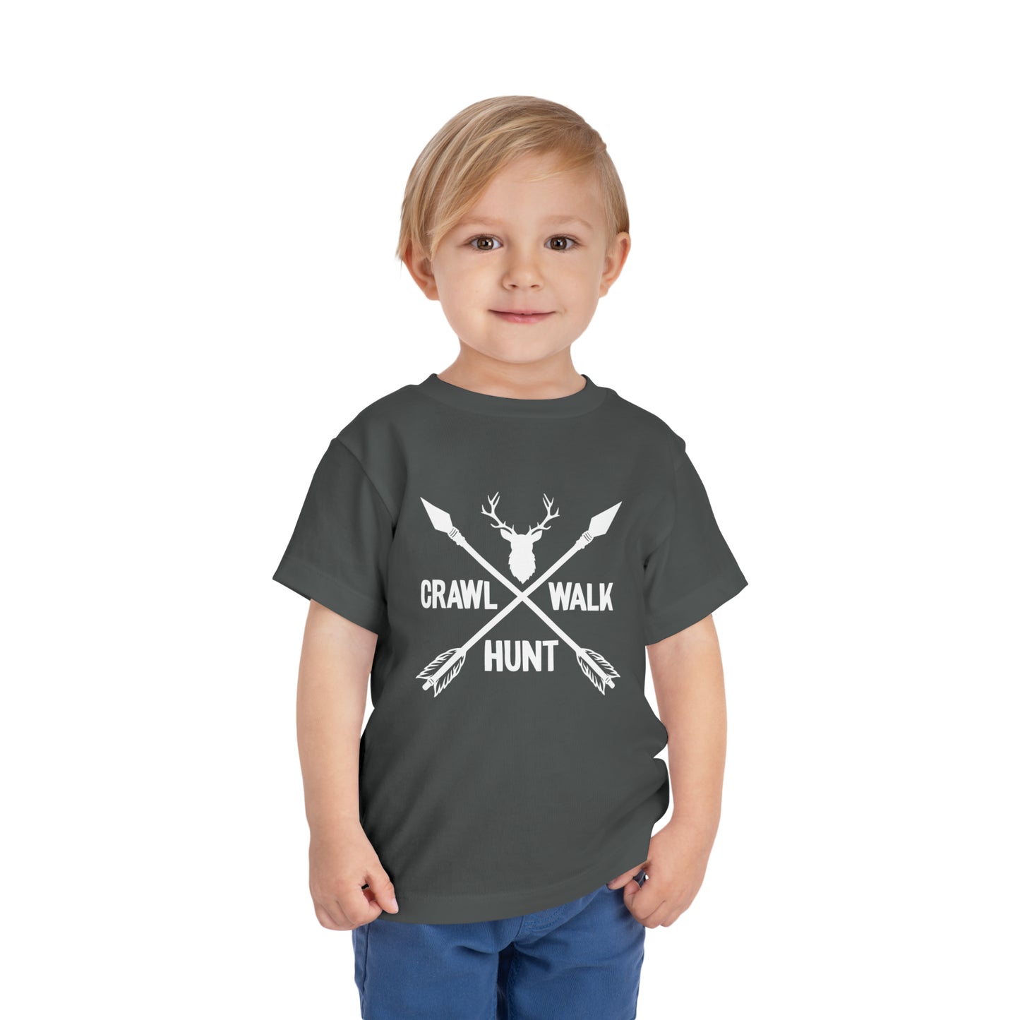 Crawl Walk Hunt Toddler T-Shirt