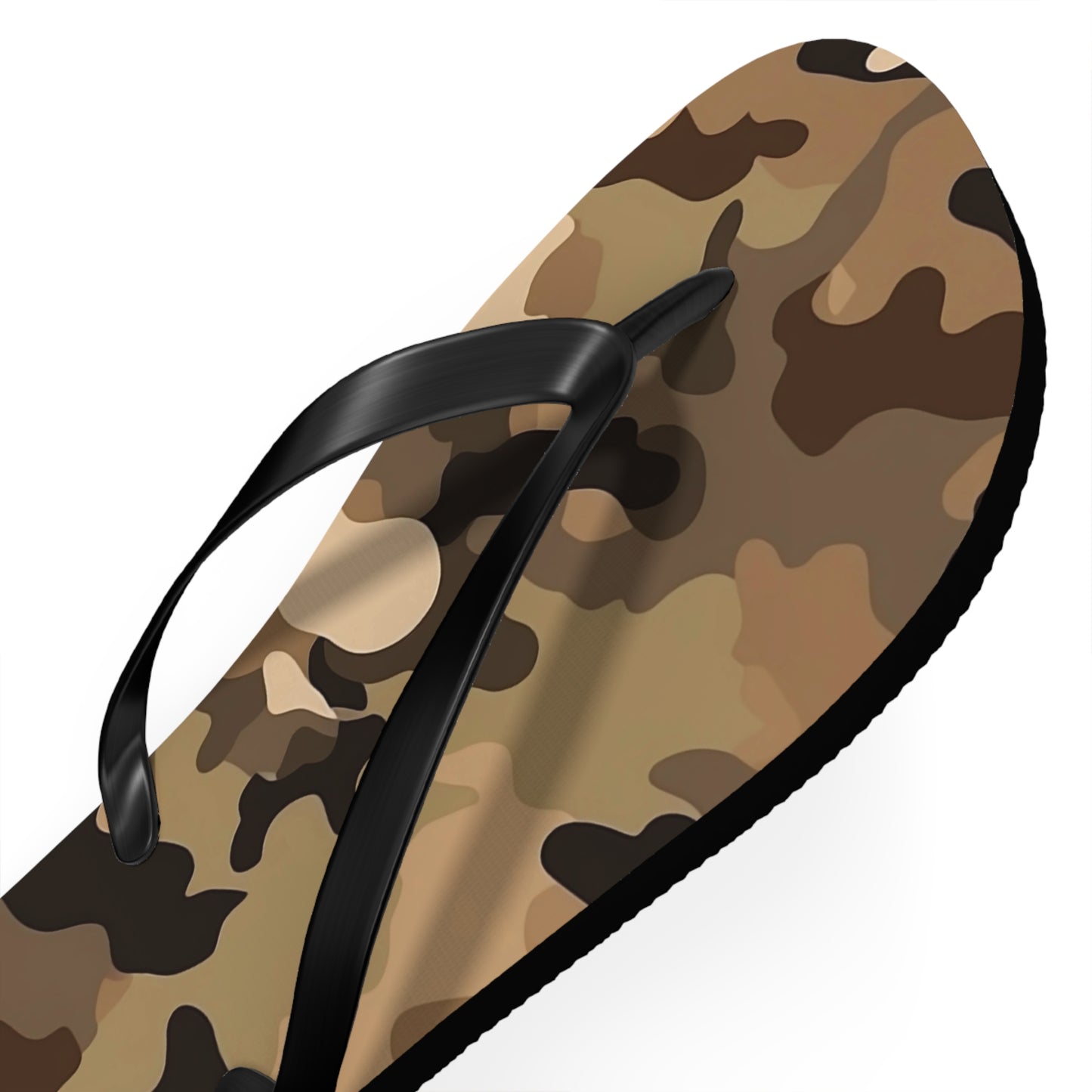 Brown Camo Flip Flops