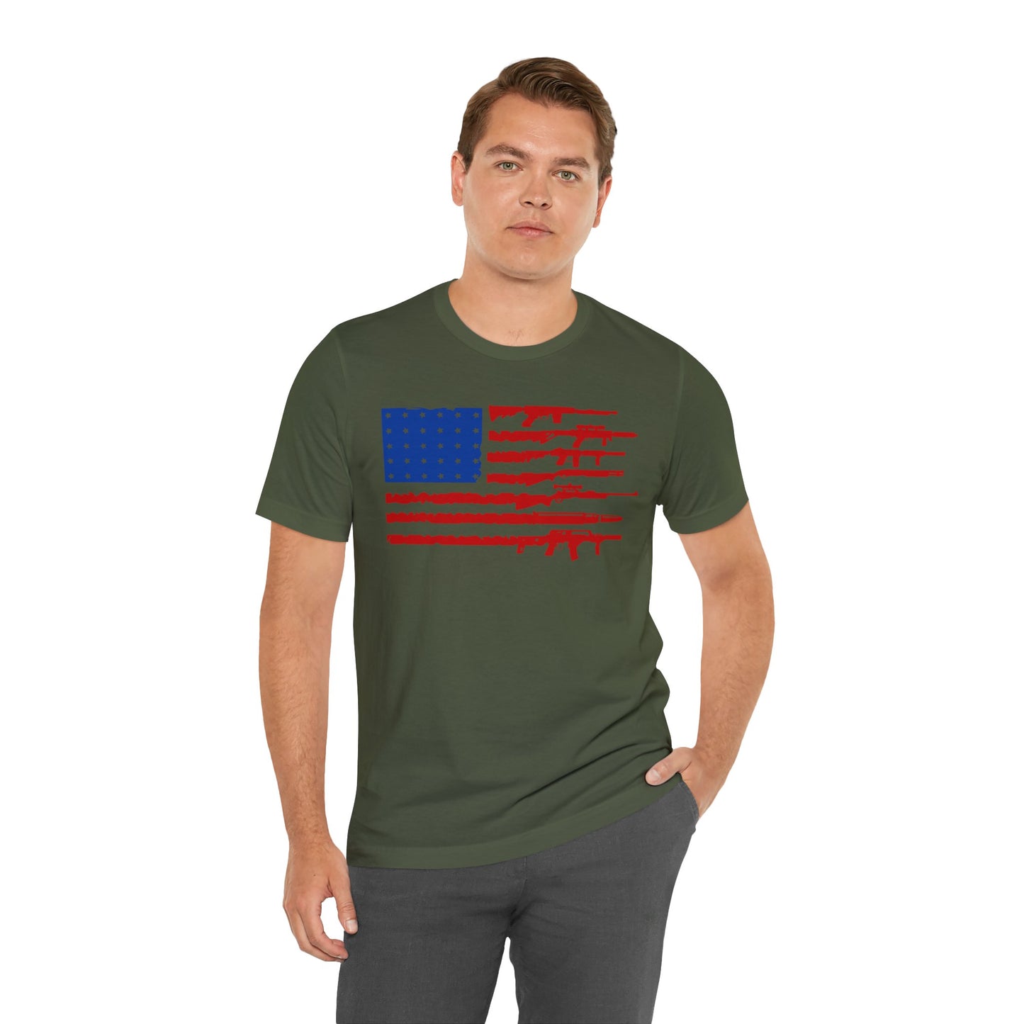 American Flag Guns T-Shirt