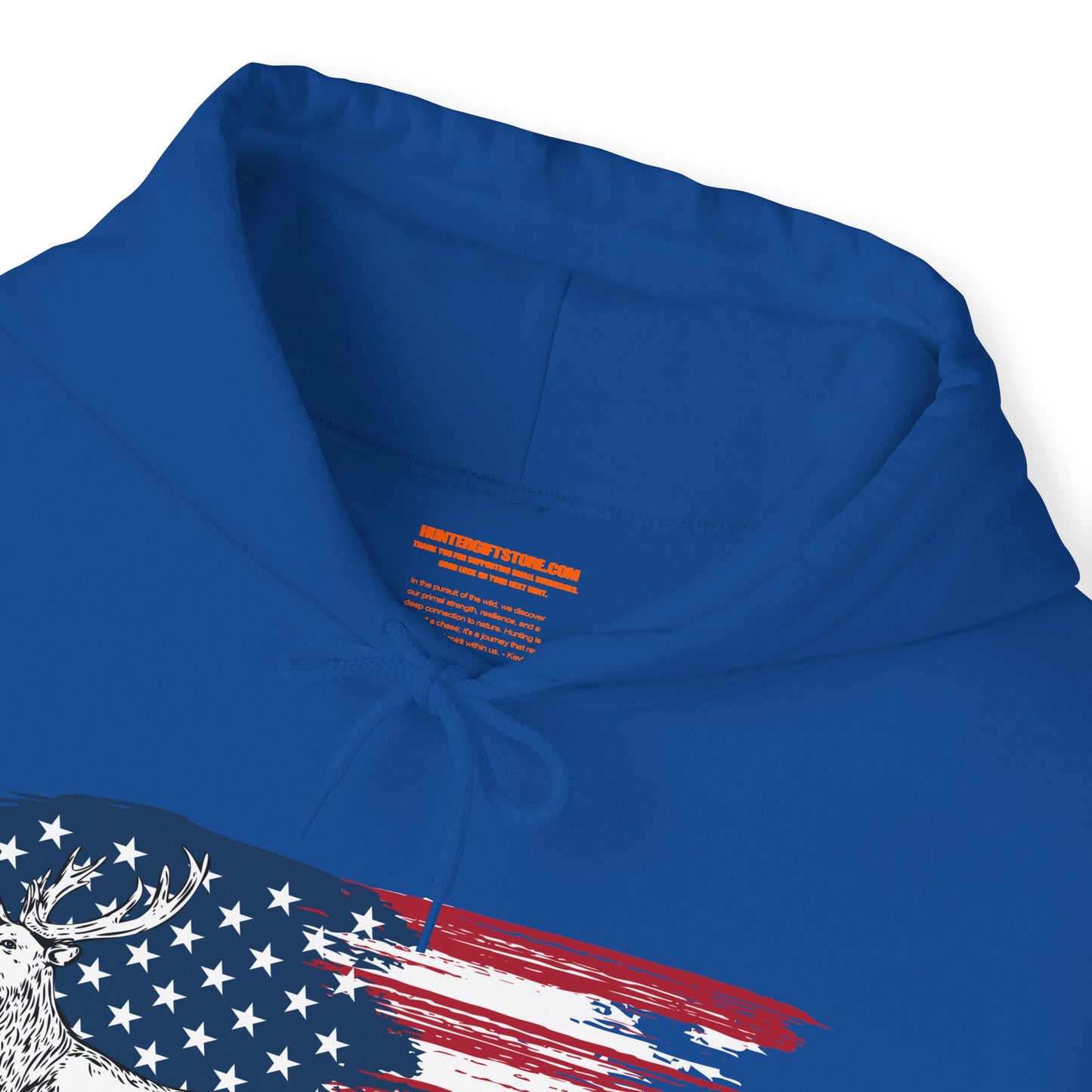 Elk American Flag Hooded Sweatshirt