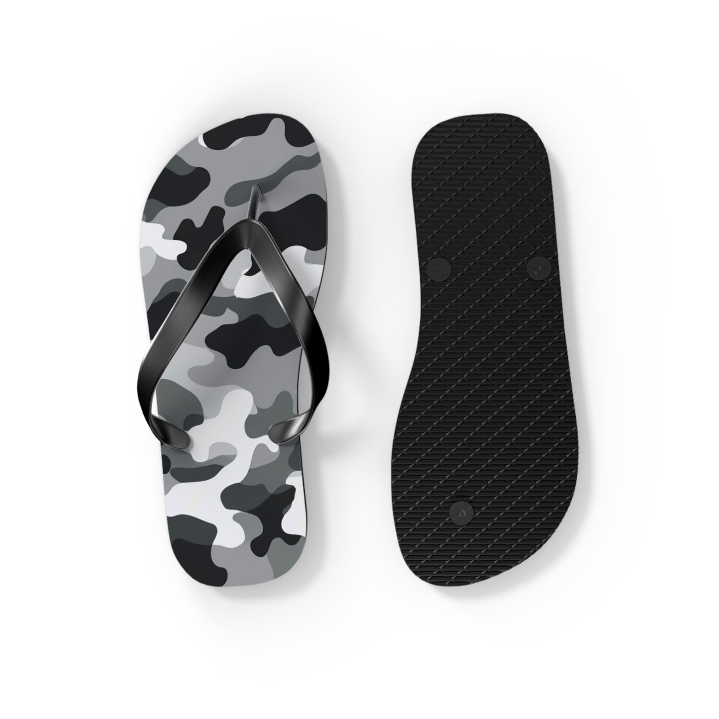 White Camo Flip Flops