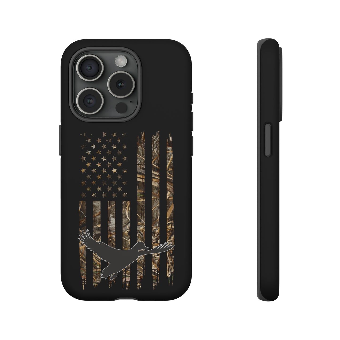 Camo Duck American Flag Phone Case