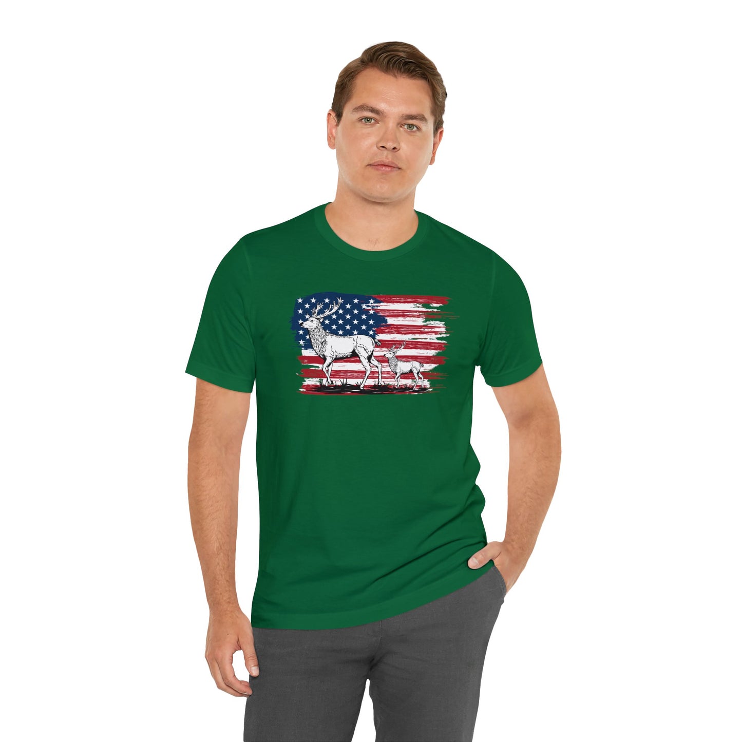 Hunting American Flag T-Shirt