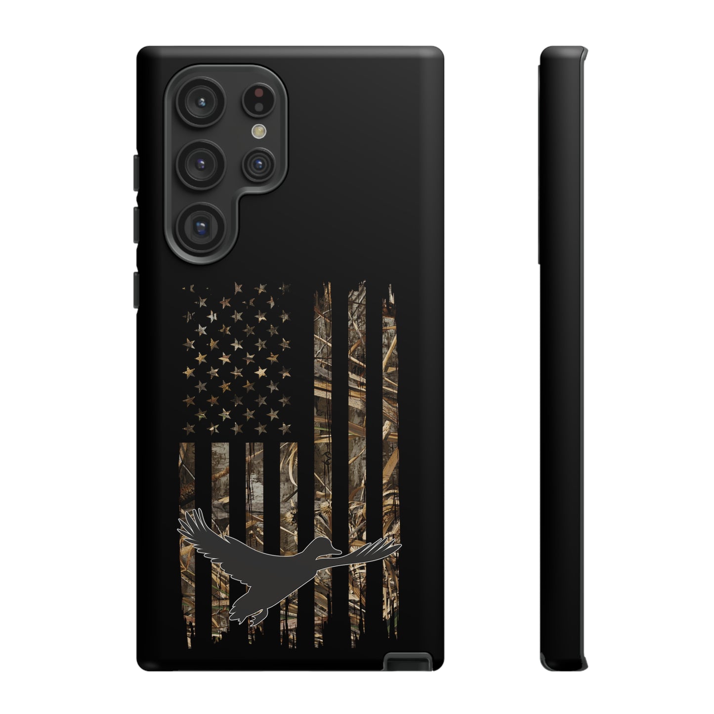 Camo Duck American Flag Phone Case