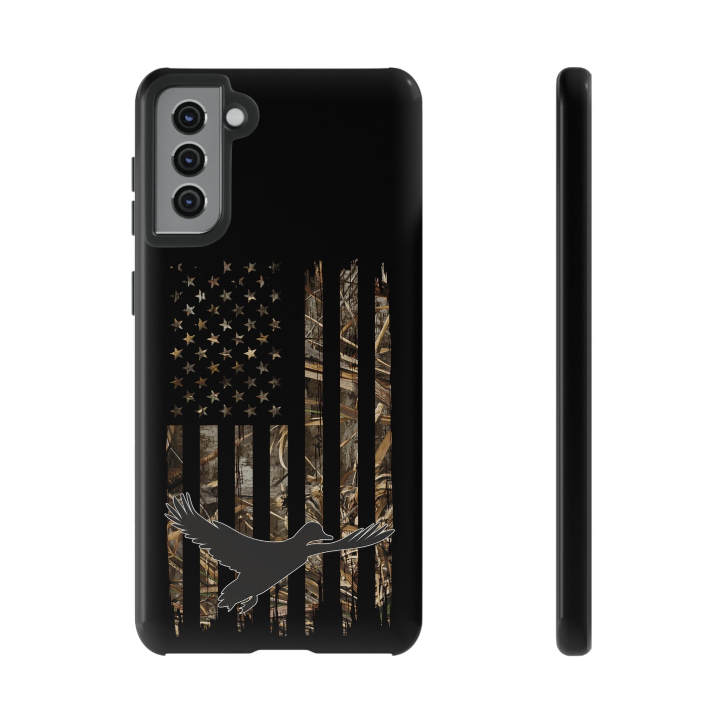 Camo Duck American Flag Phone Case