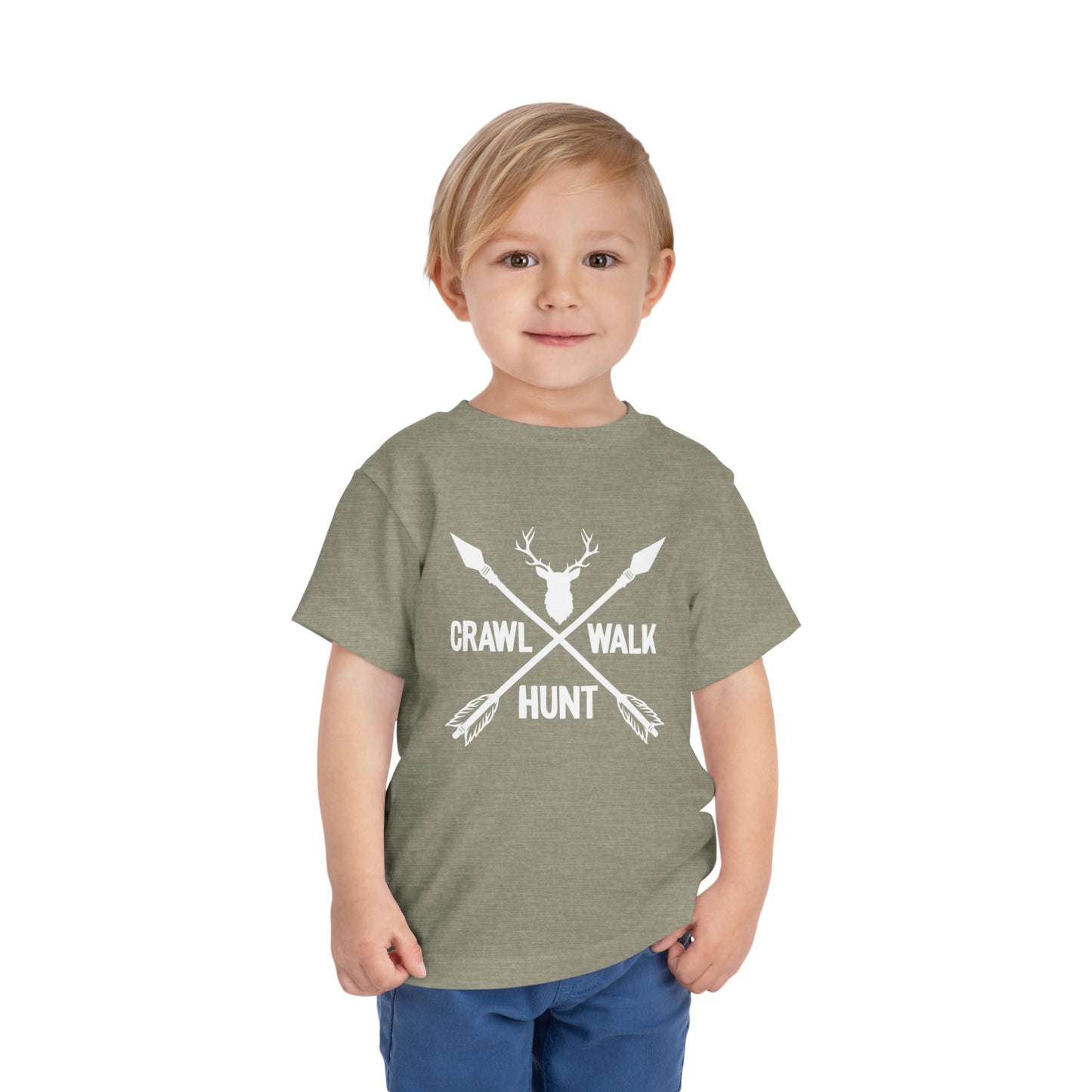 Crawl Walk Hunt Toddler T-Shirt