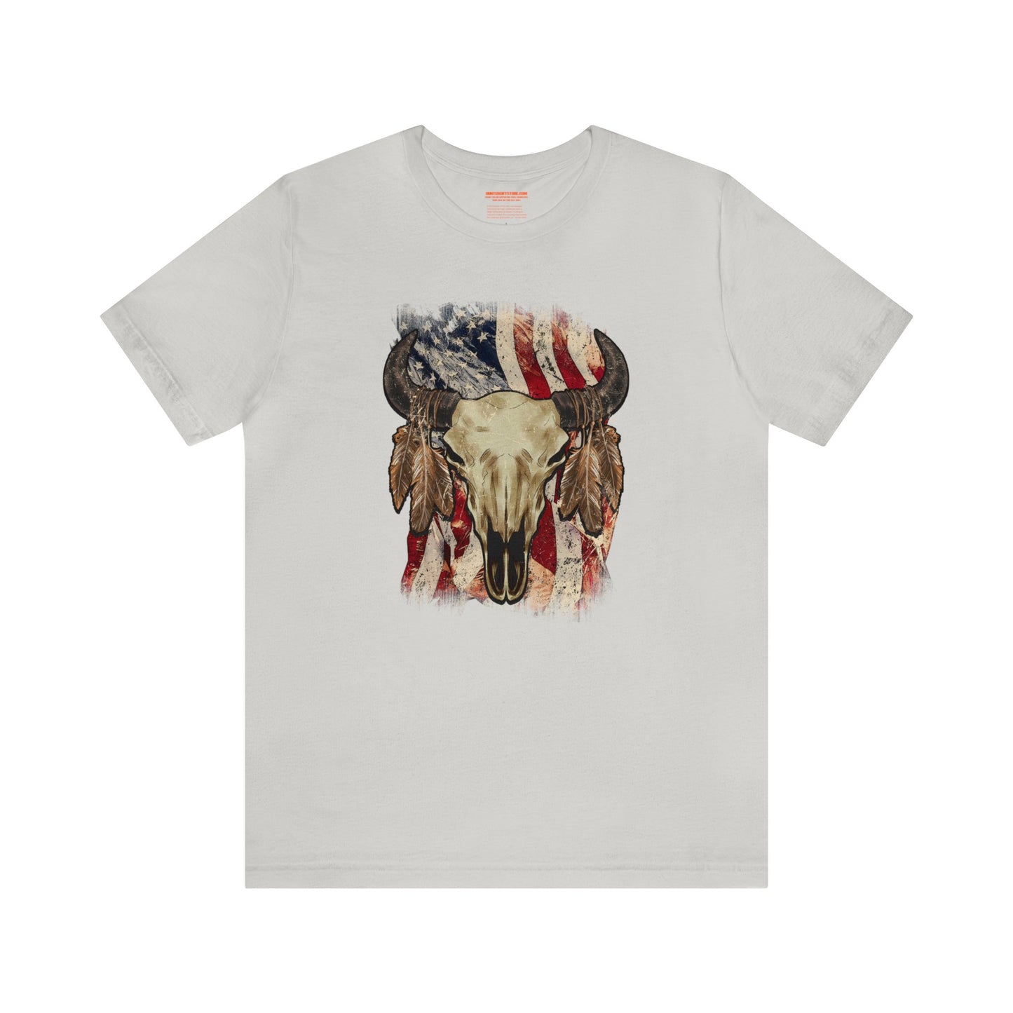 Bison Head American Flag T-Shirt