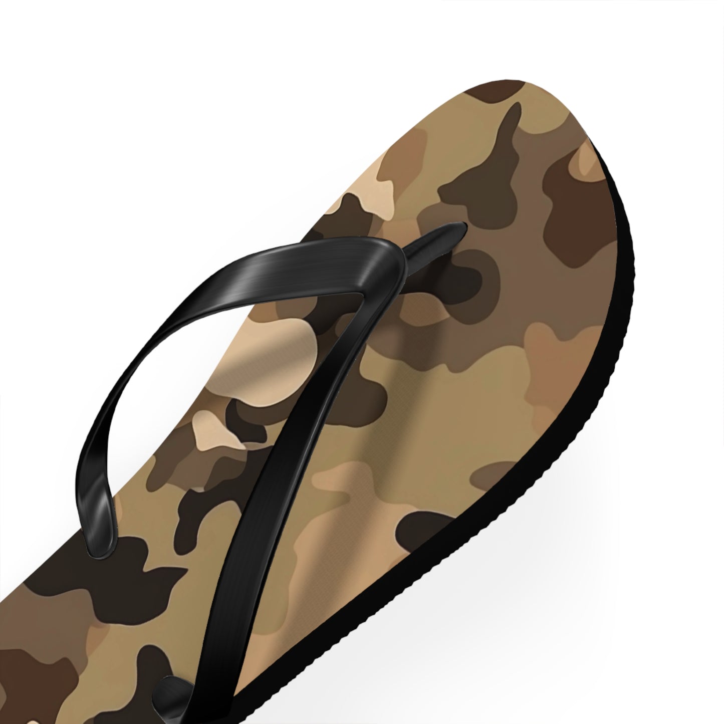 Brown Camo Flip Flops
