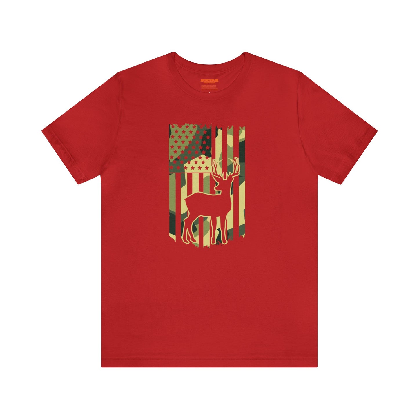 Deer Camo American Flag T-Shirt