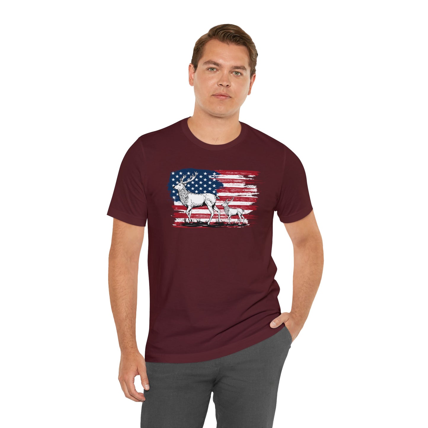 Hunting American Flag T-Shirt