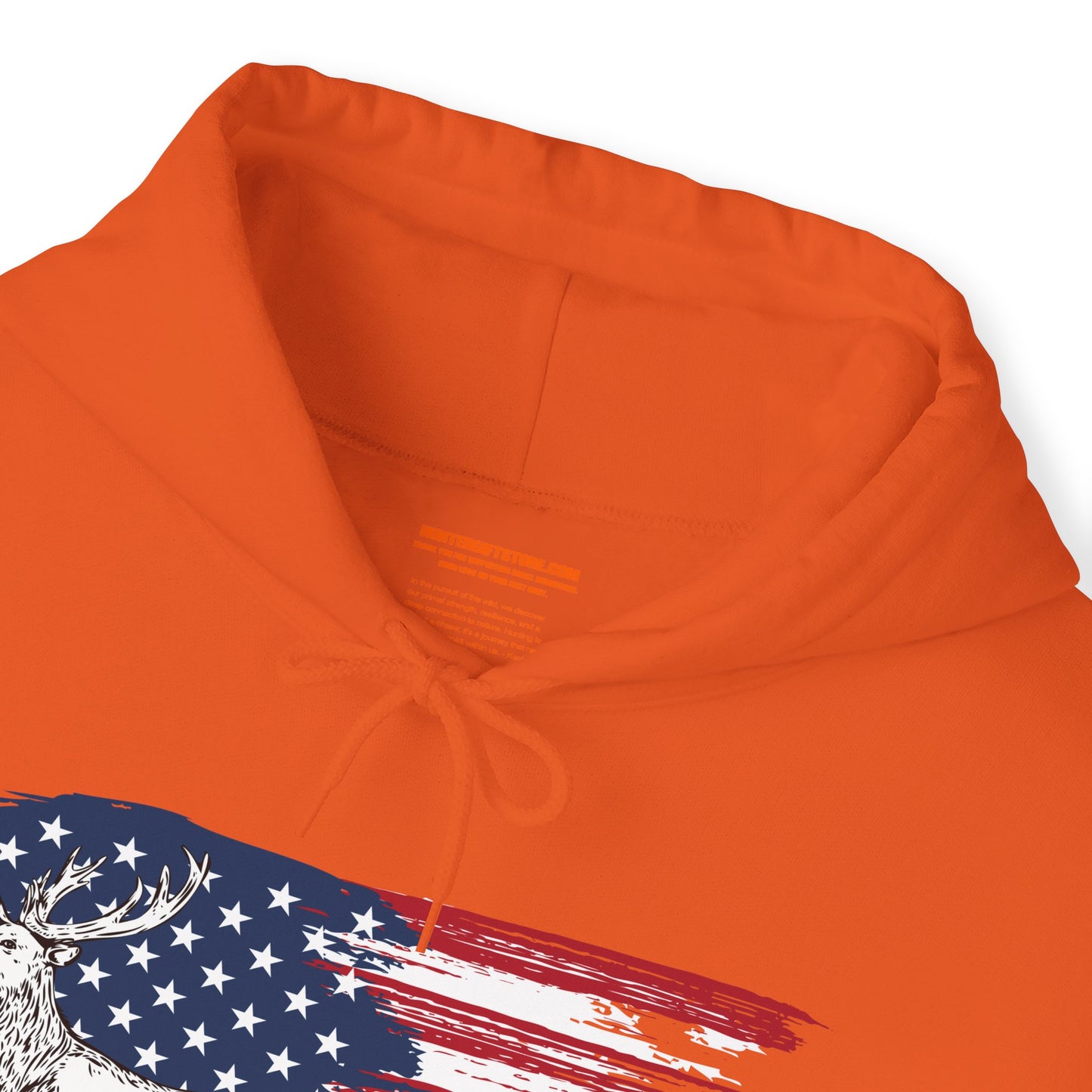 Elk American Flag Hooded Sweatshirt