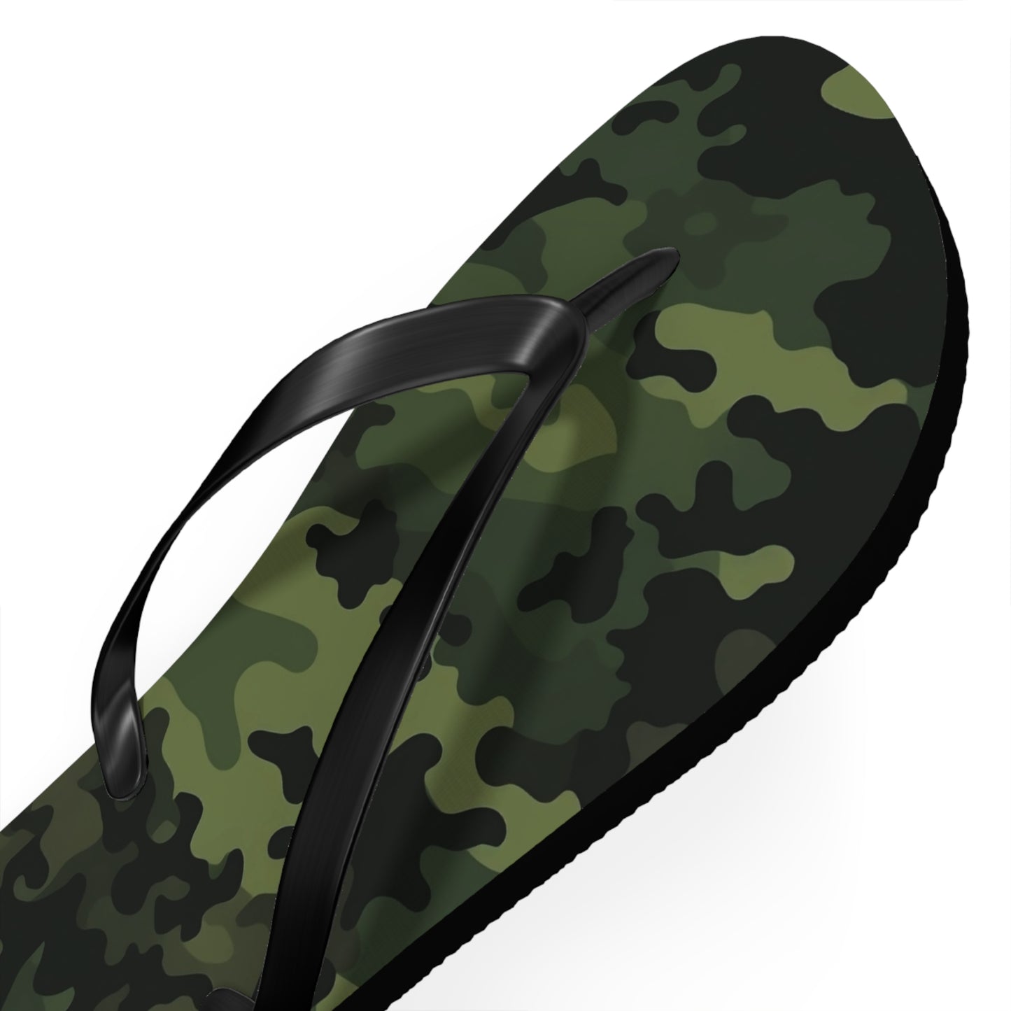 Green Camo Flip Flops
