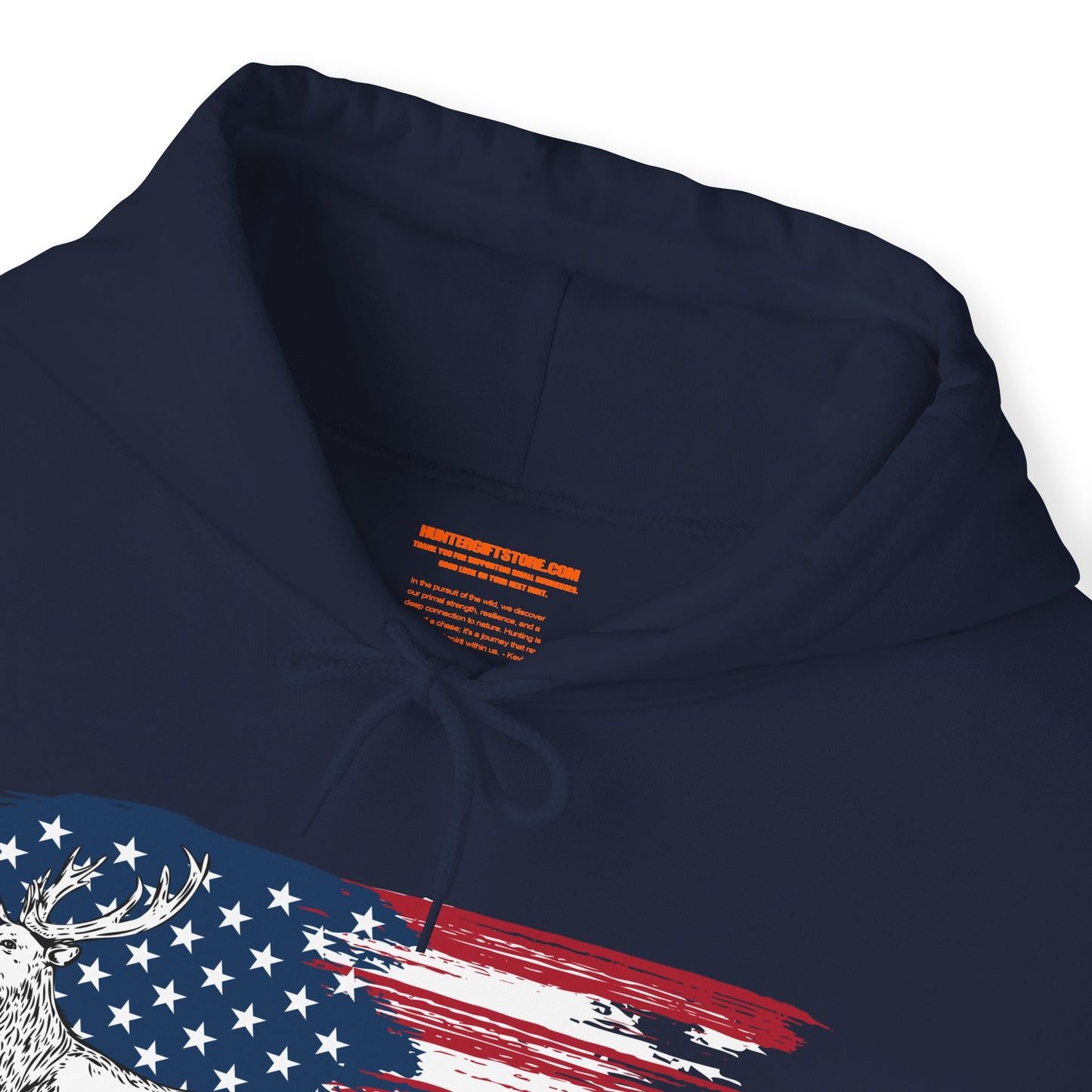 Elk American Flag Hooded Sweatshirt