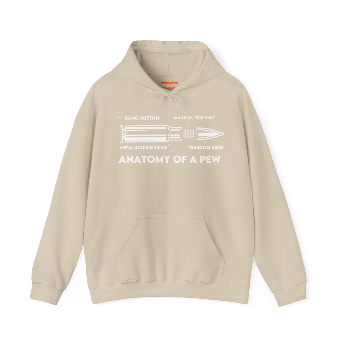Anatomy of A Pew Hooded Sweatshirt