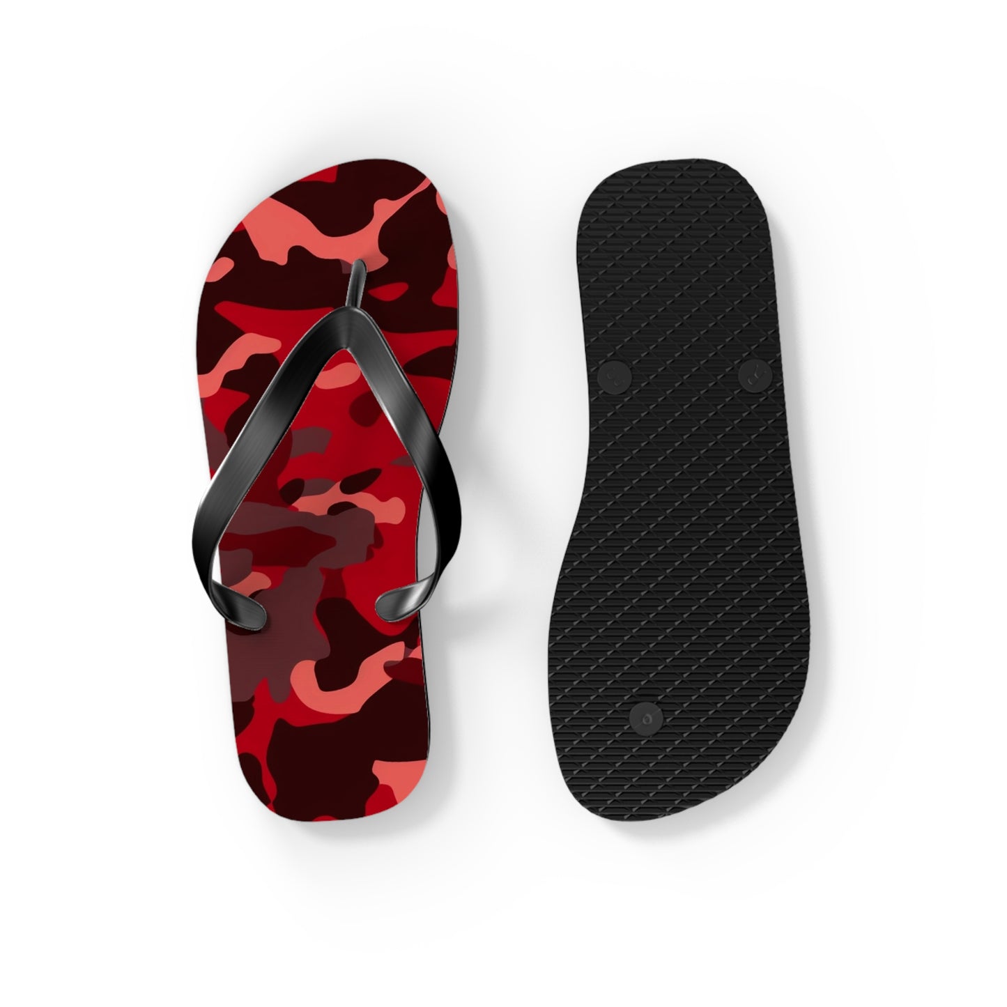 Red Camo Flip Flops
