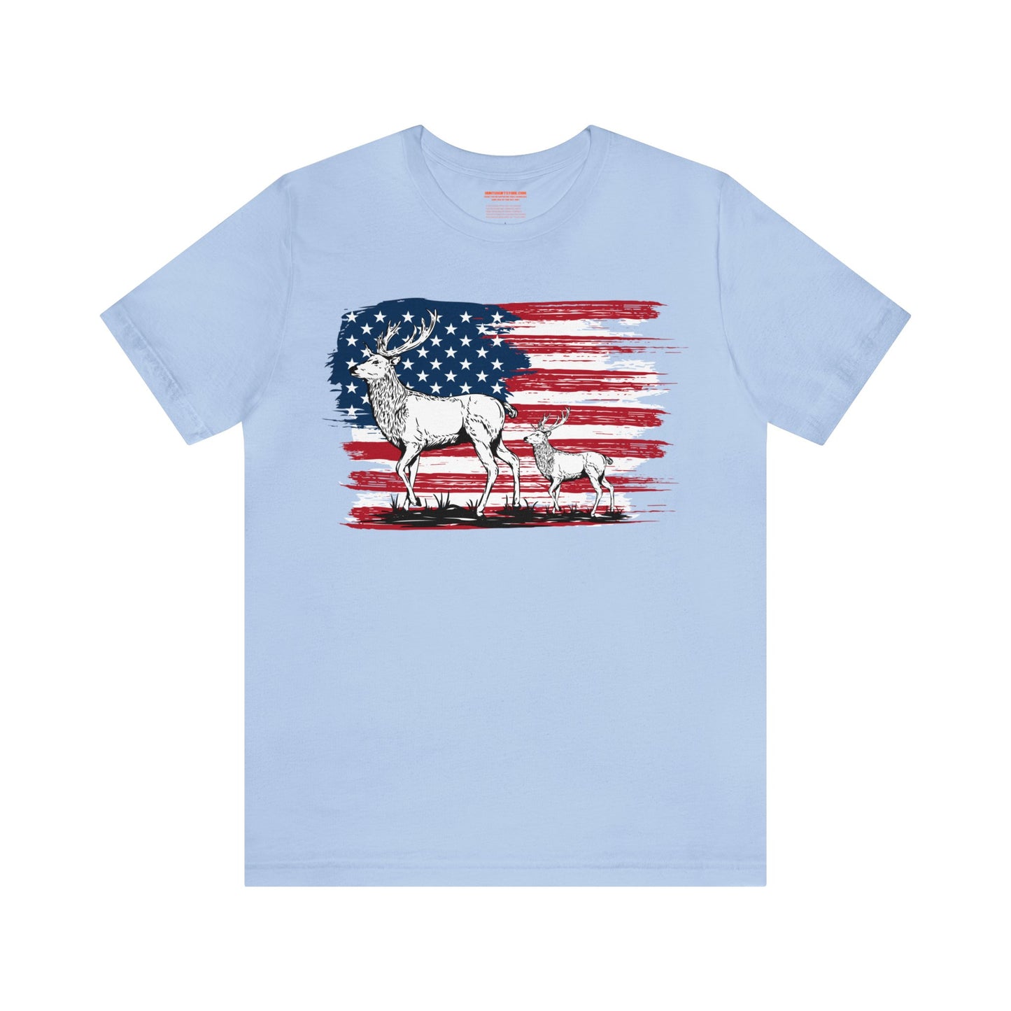 Elk American Flag T-Shirt