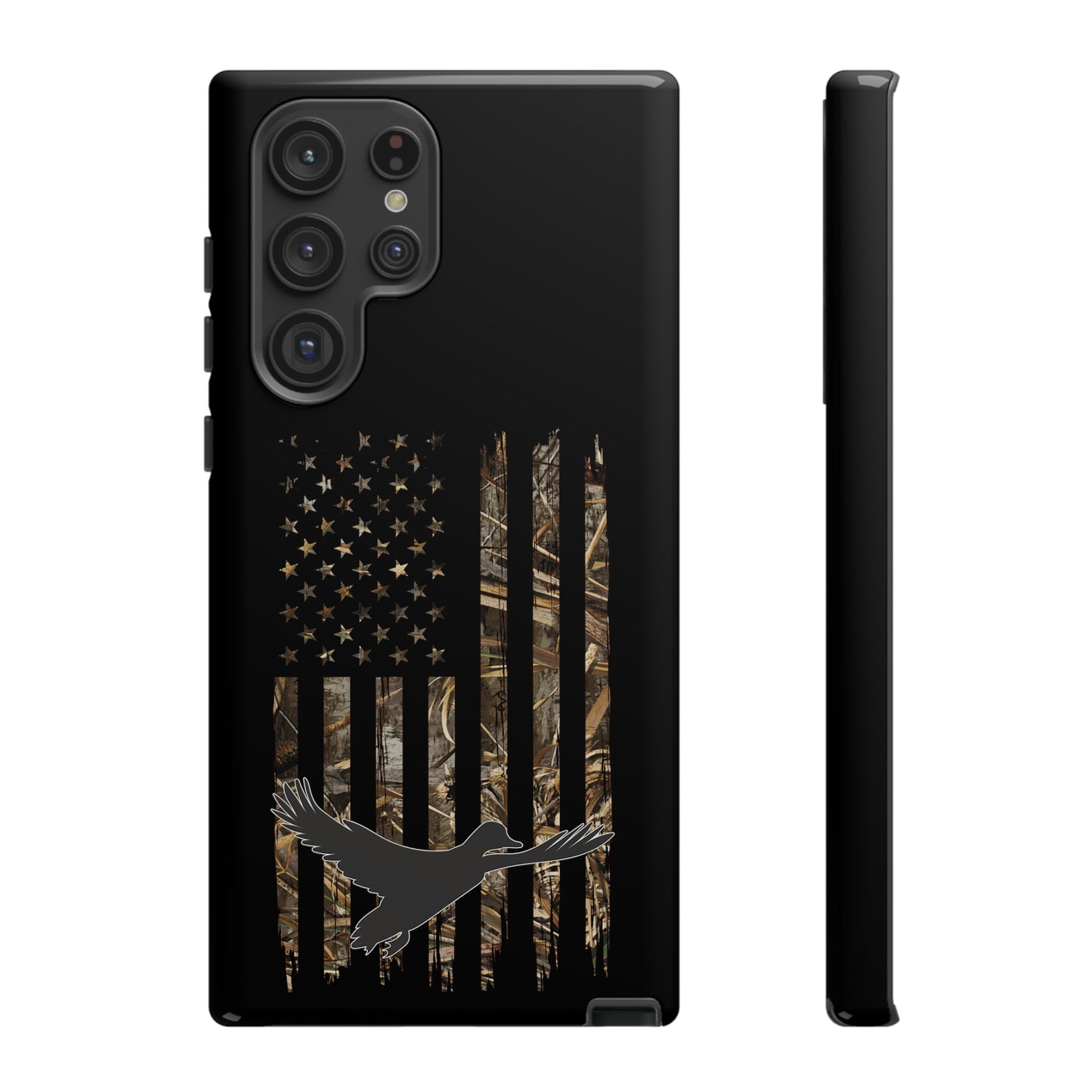 Camo Duck American Flag Phone Case