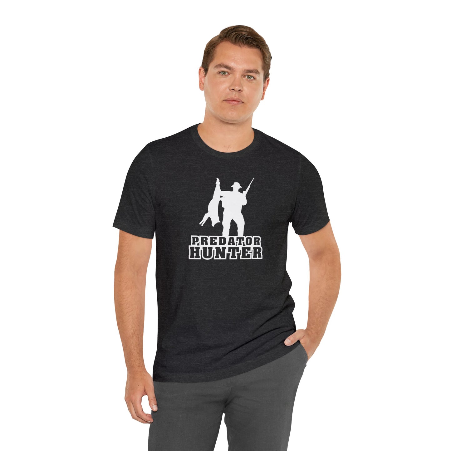 Predator Hunter Holding Coyote T-Shirt