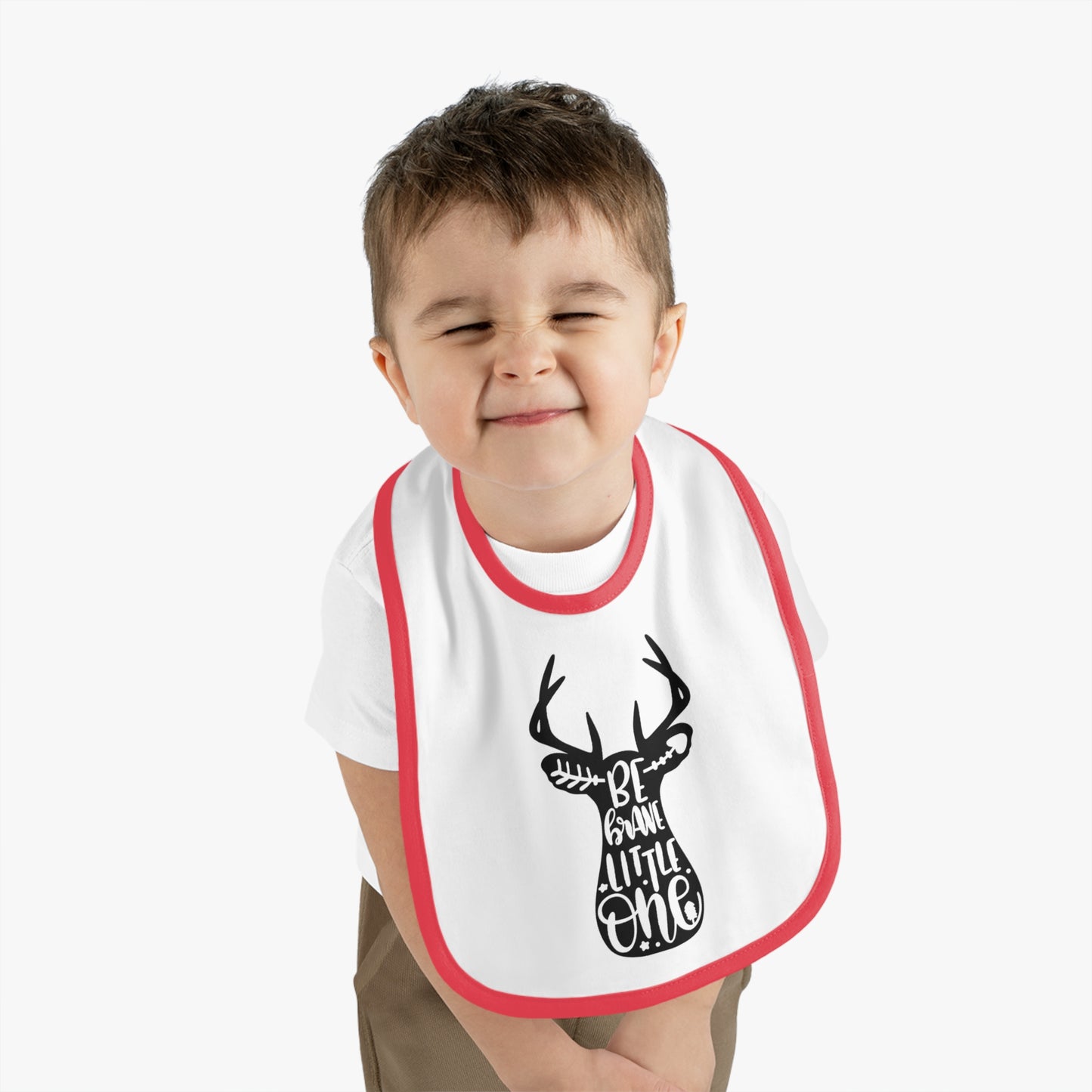 Be Brave Little One Baby Jersey Bib